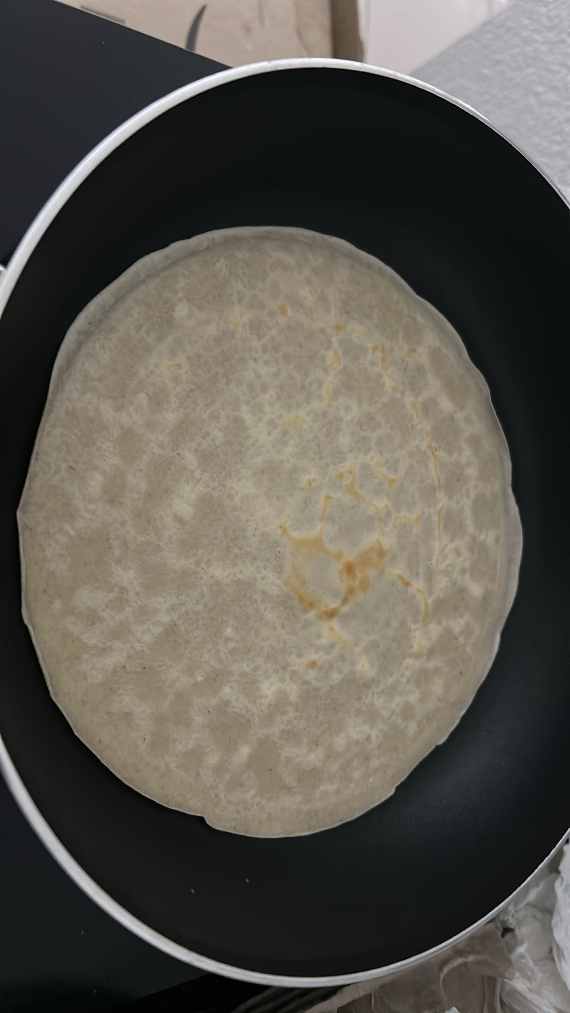 Crêpe protéiné avoine œufs lait et whey vanille