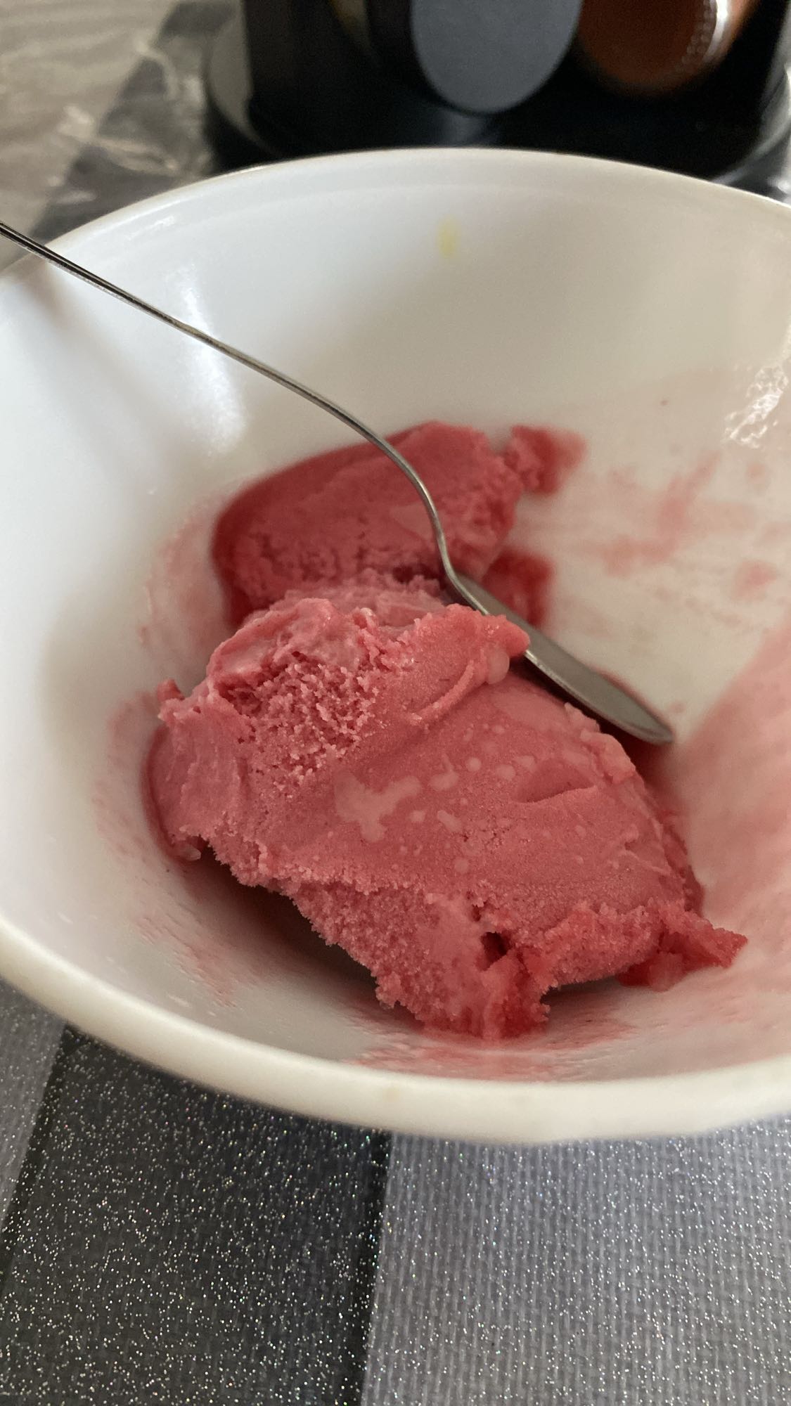 sorbet à la framboise