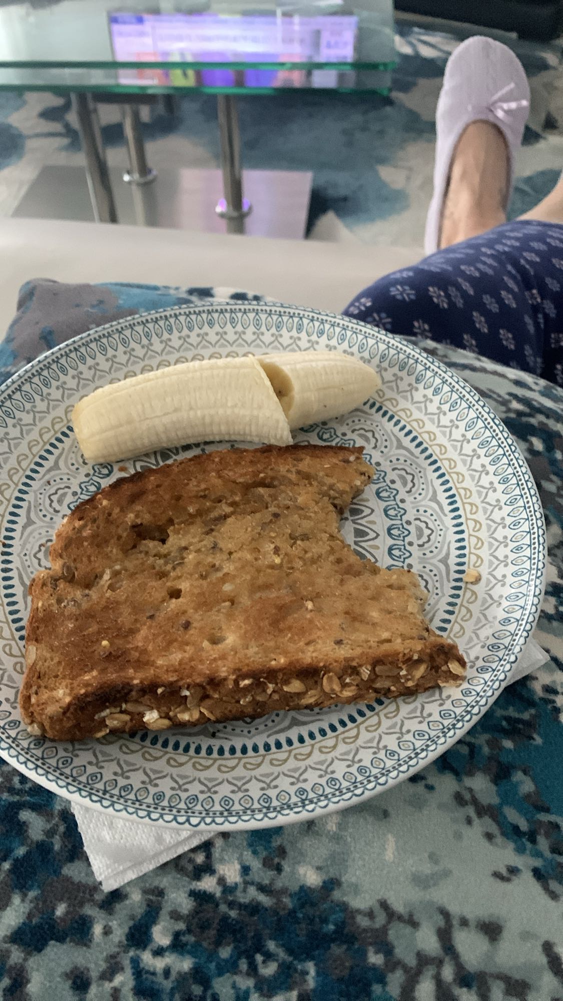 Pain complet et banane