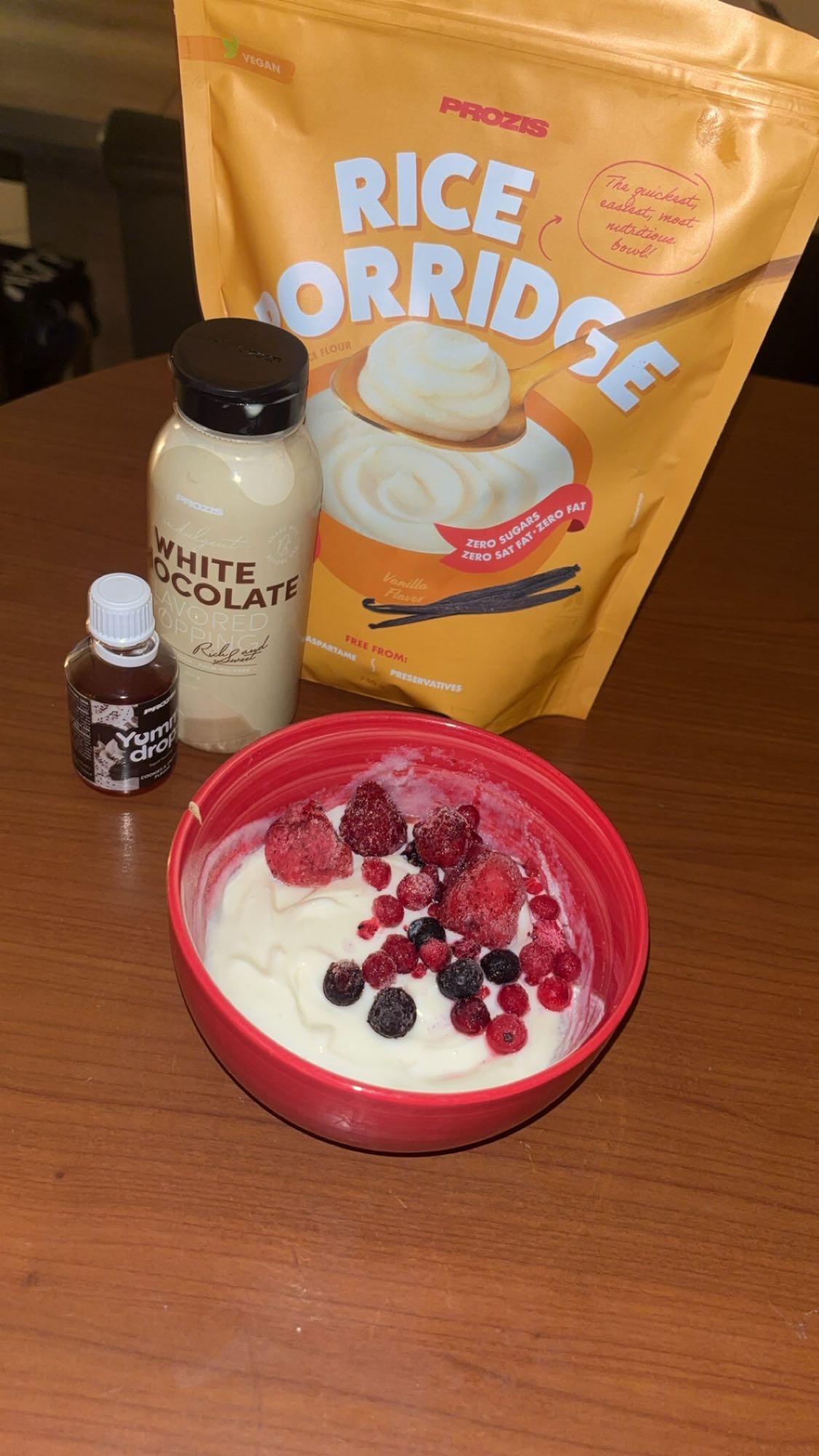 Porridge aux fruits rouges