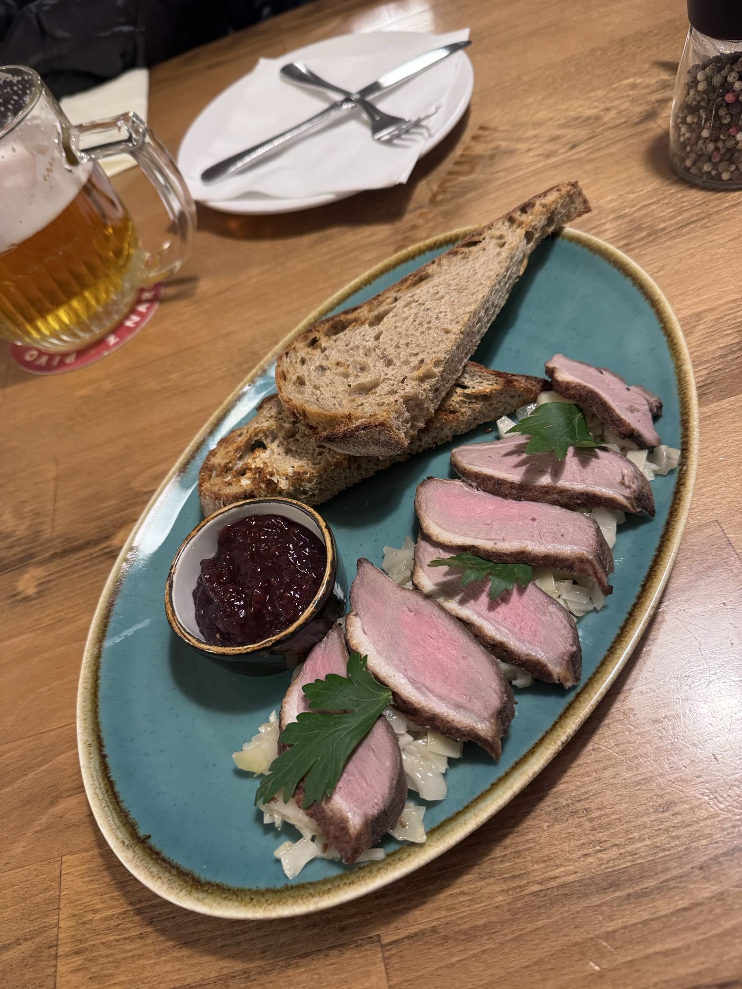 Duck with Bread & Jam