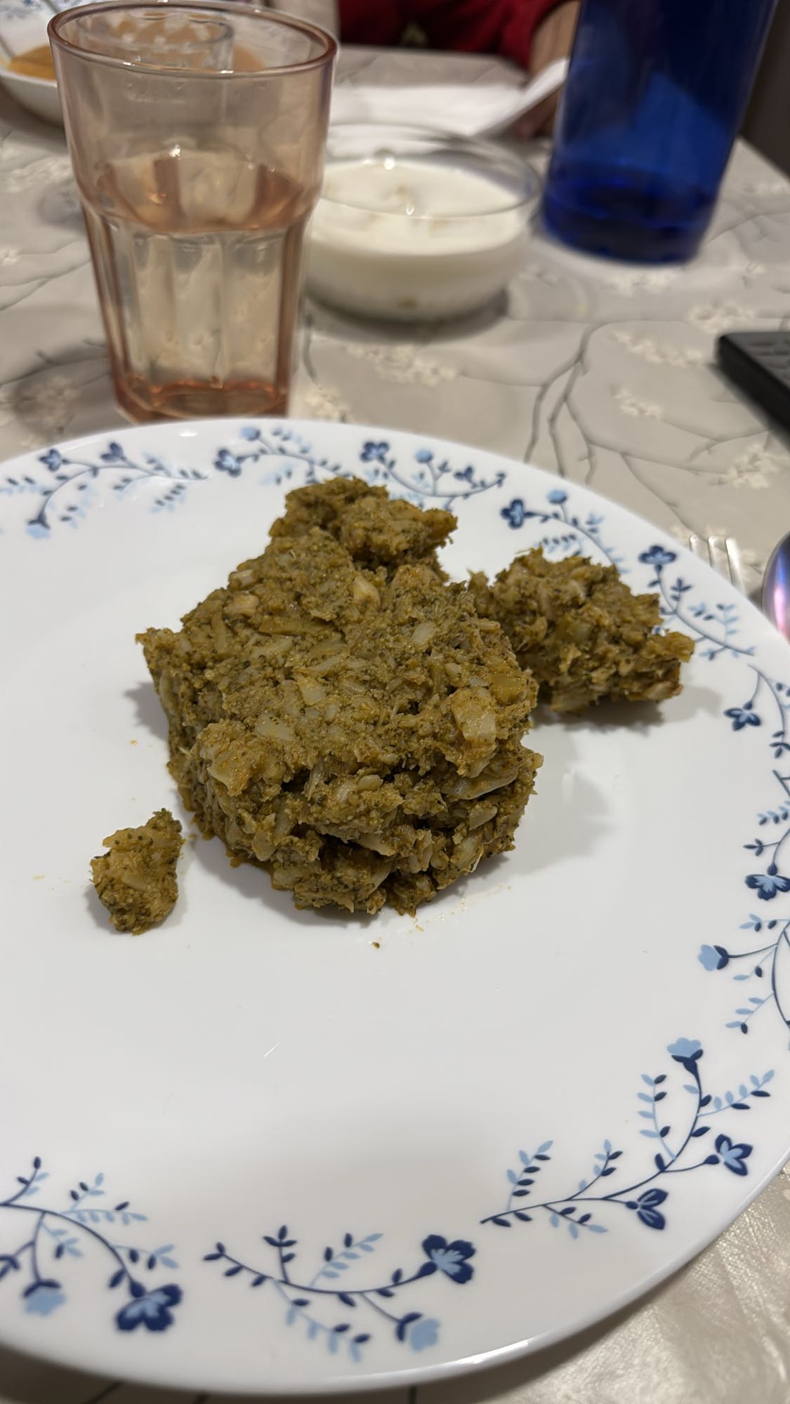 Pastel de brócoli y avena