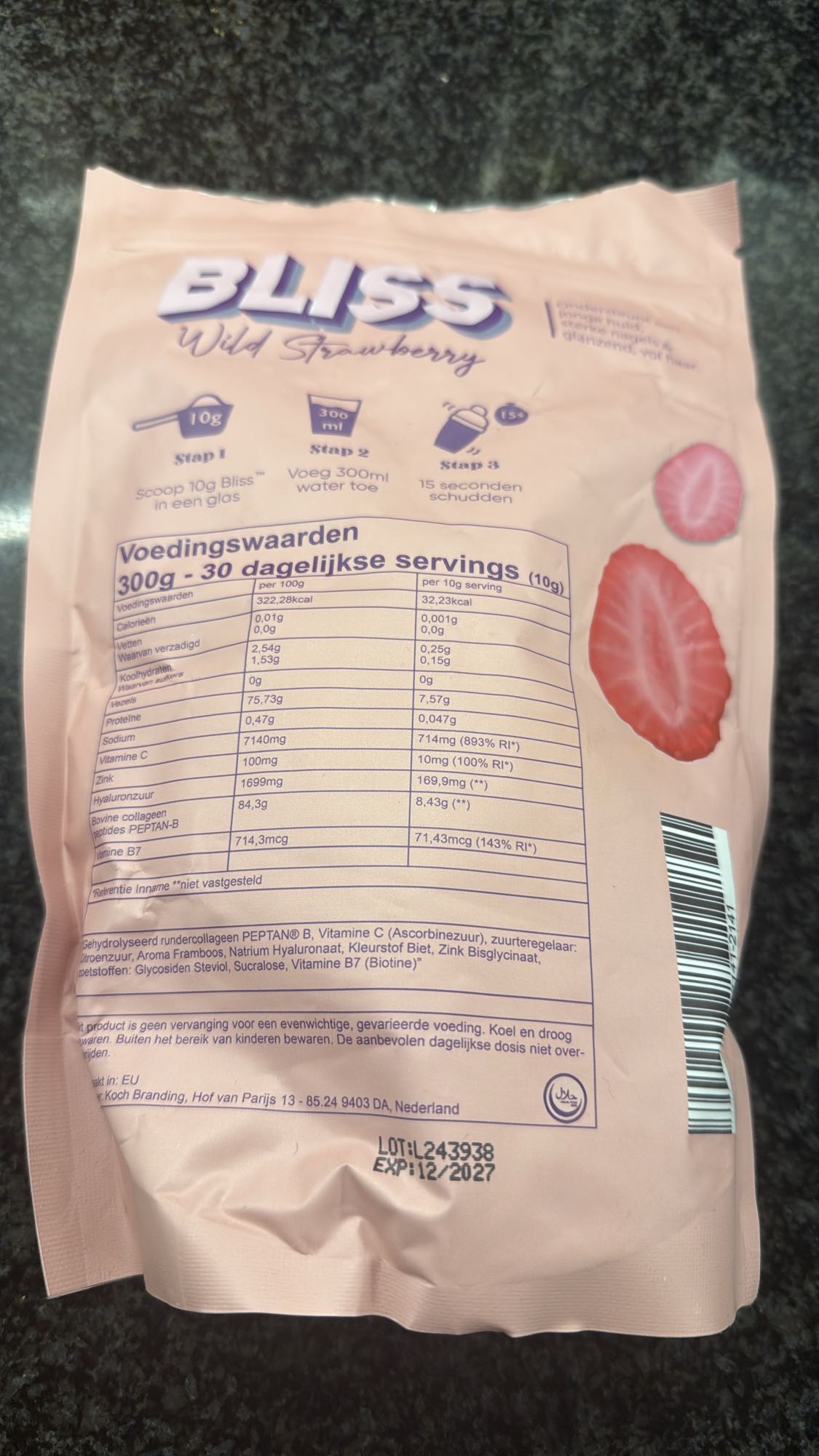 Bliss Wilde Aardbei Collageen