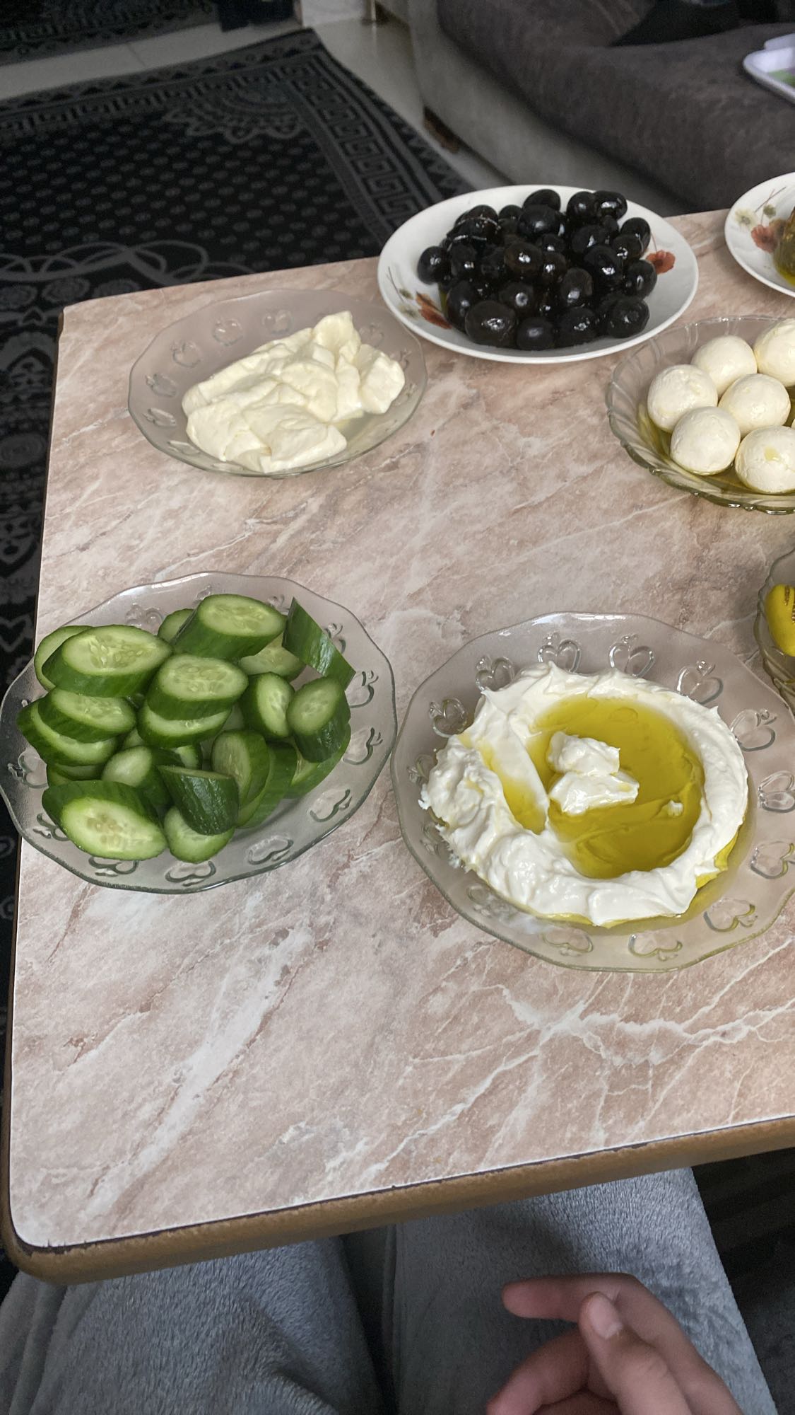 Mediterranean breakfast plates