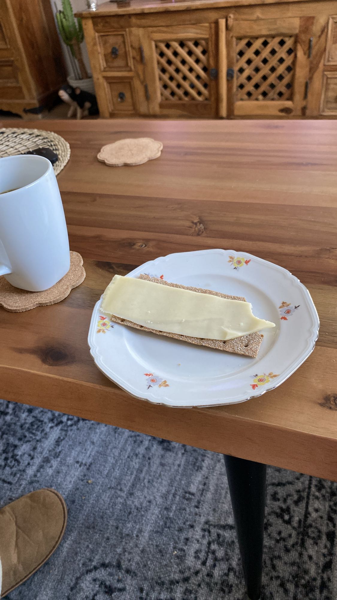 Knäckebröd med ost