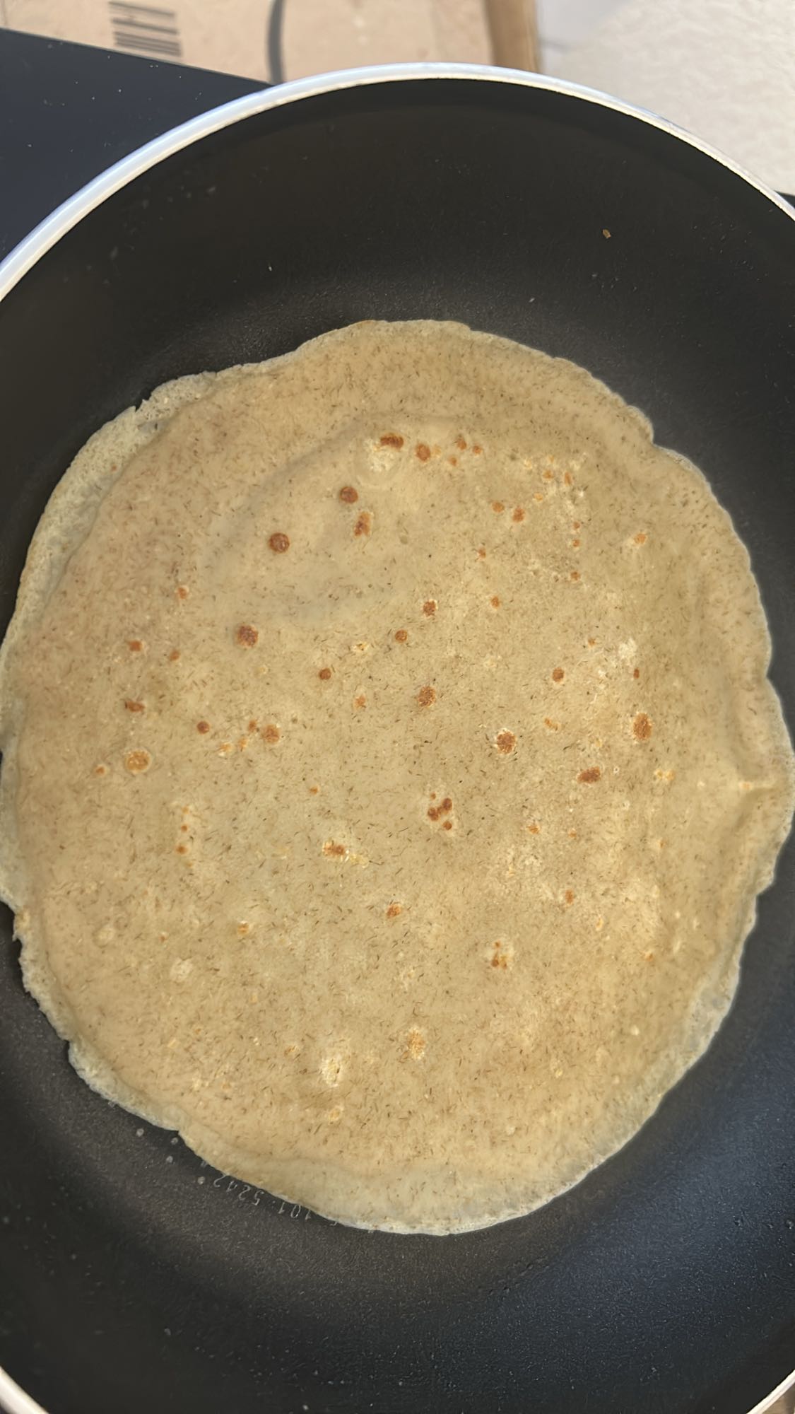 Crêpe protéinée à la farine d'avoine et whey vanille