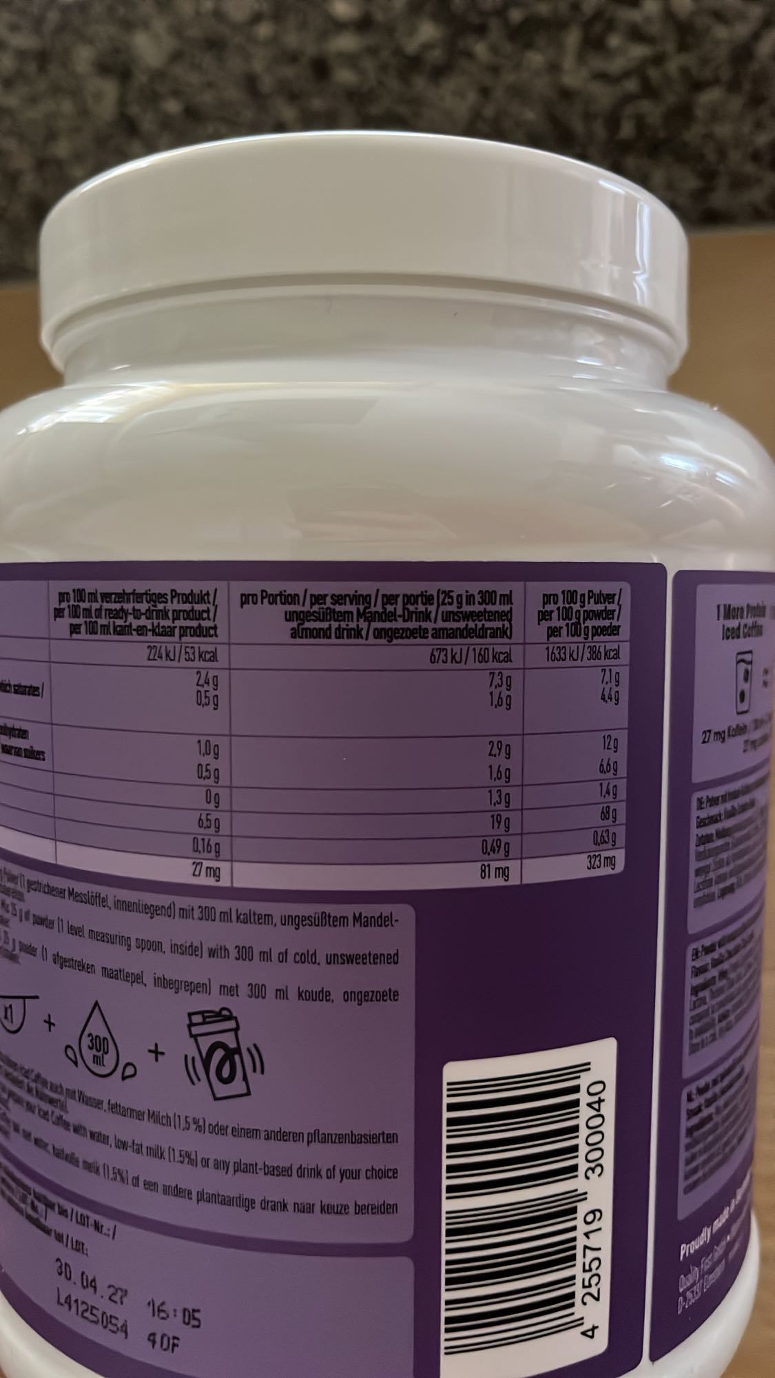 Protein Shake Mandel-Drink