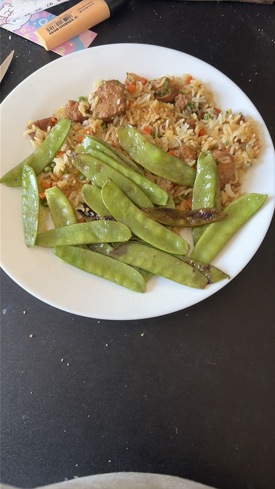 Riz sauté aux légumes