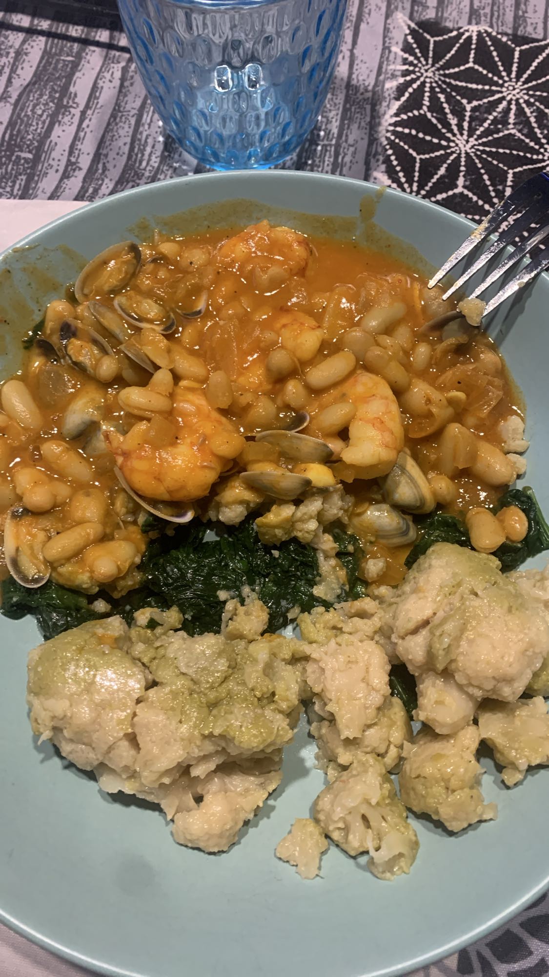 Guiso marino con verduras