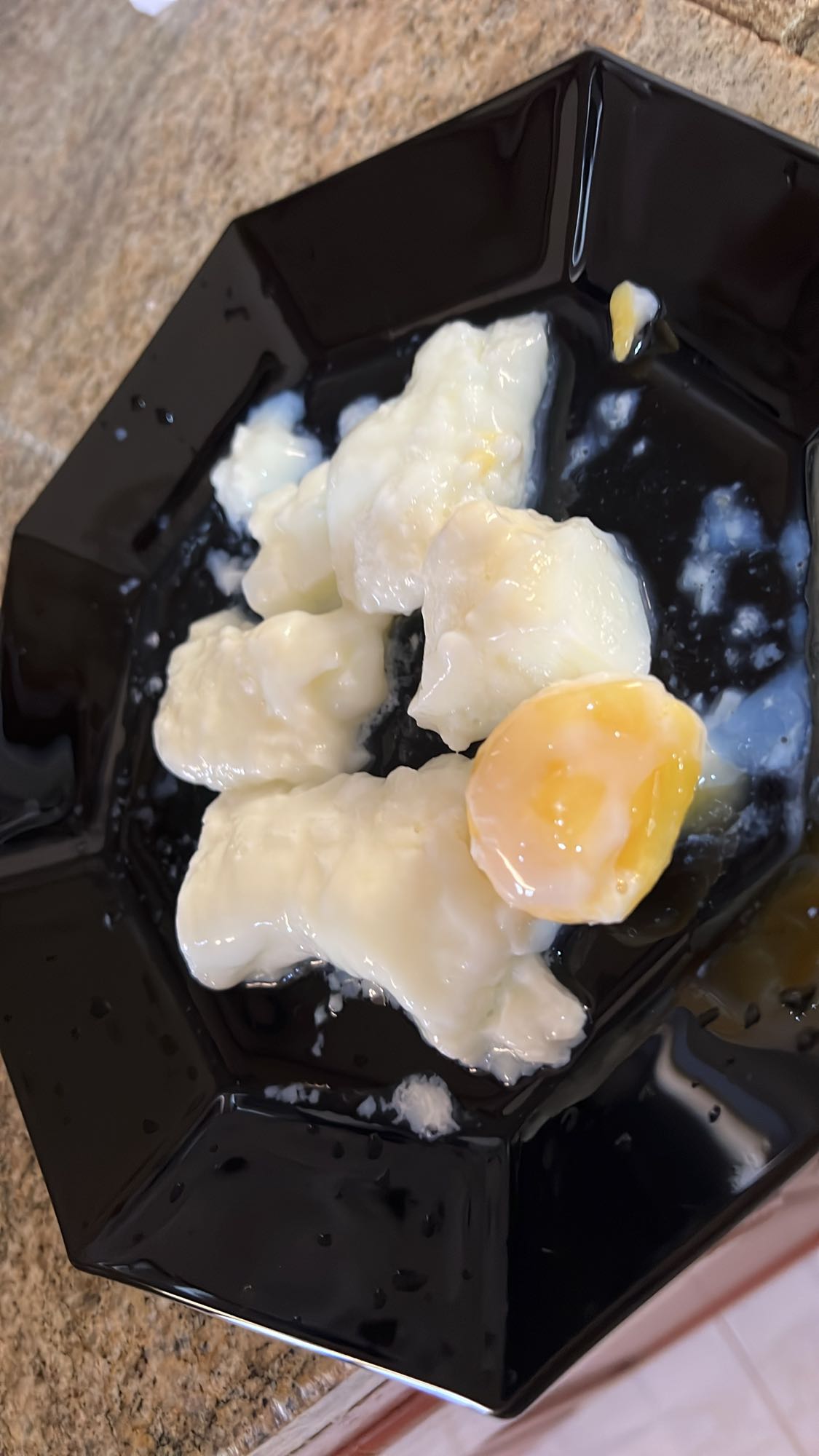 Poached eggs
