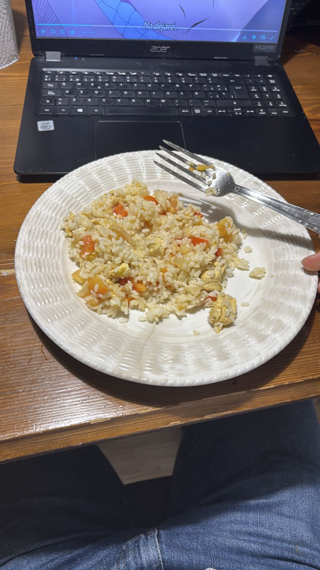 arroz frito sencillo