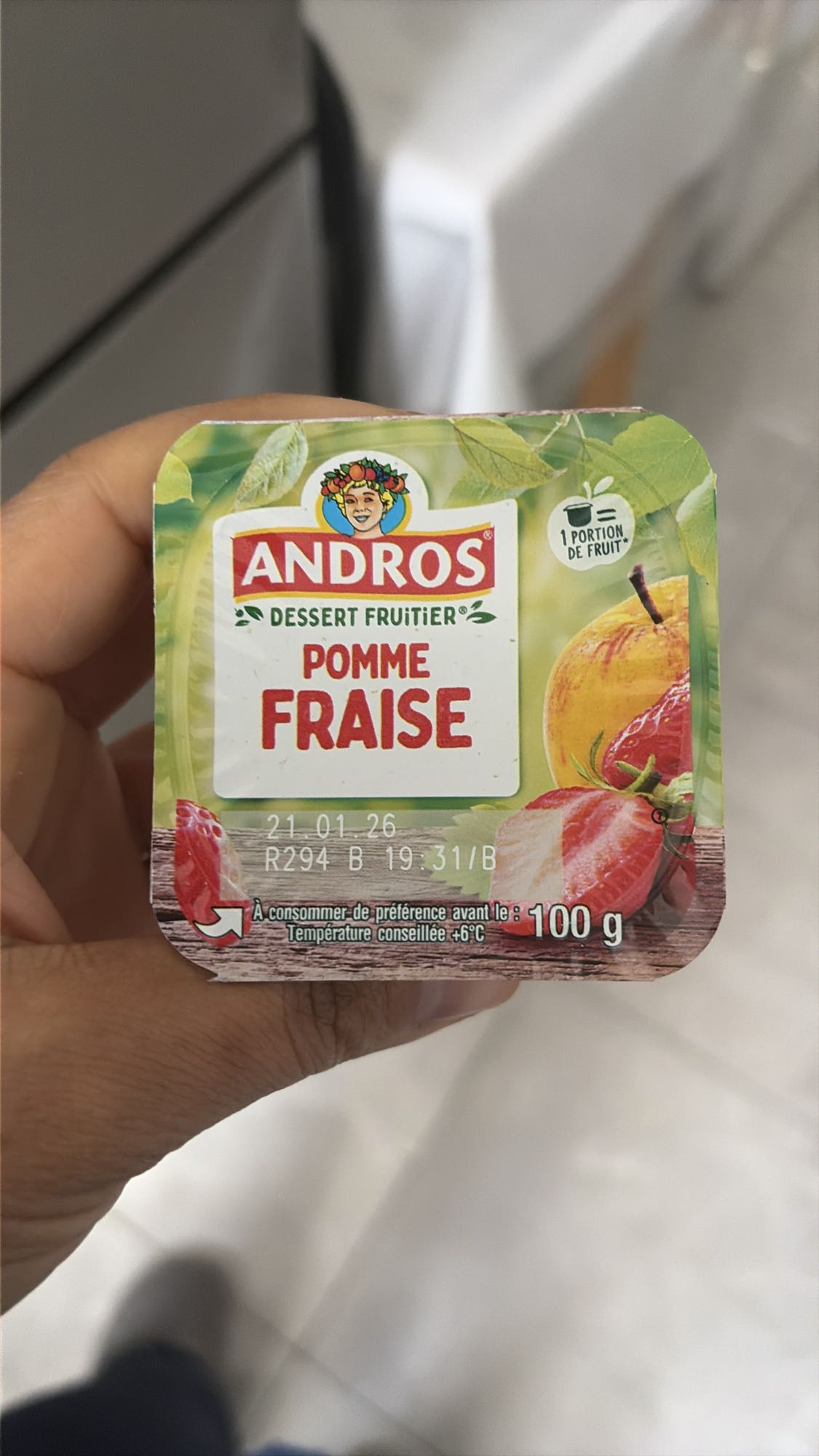 Compote pomme fraise