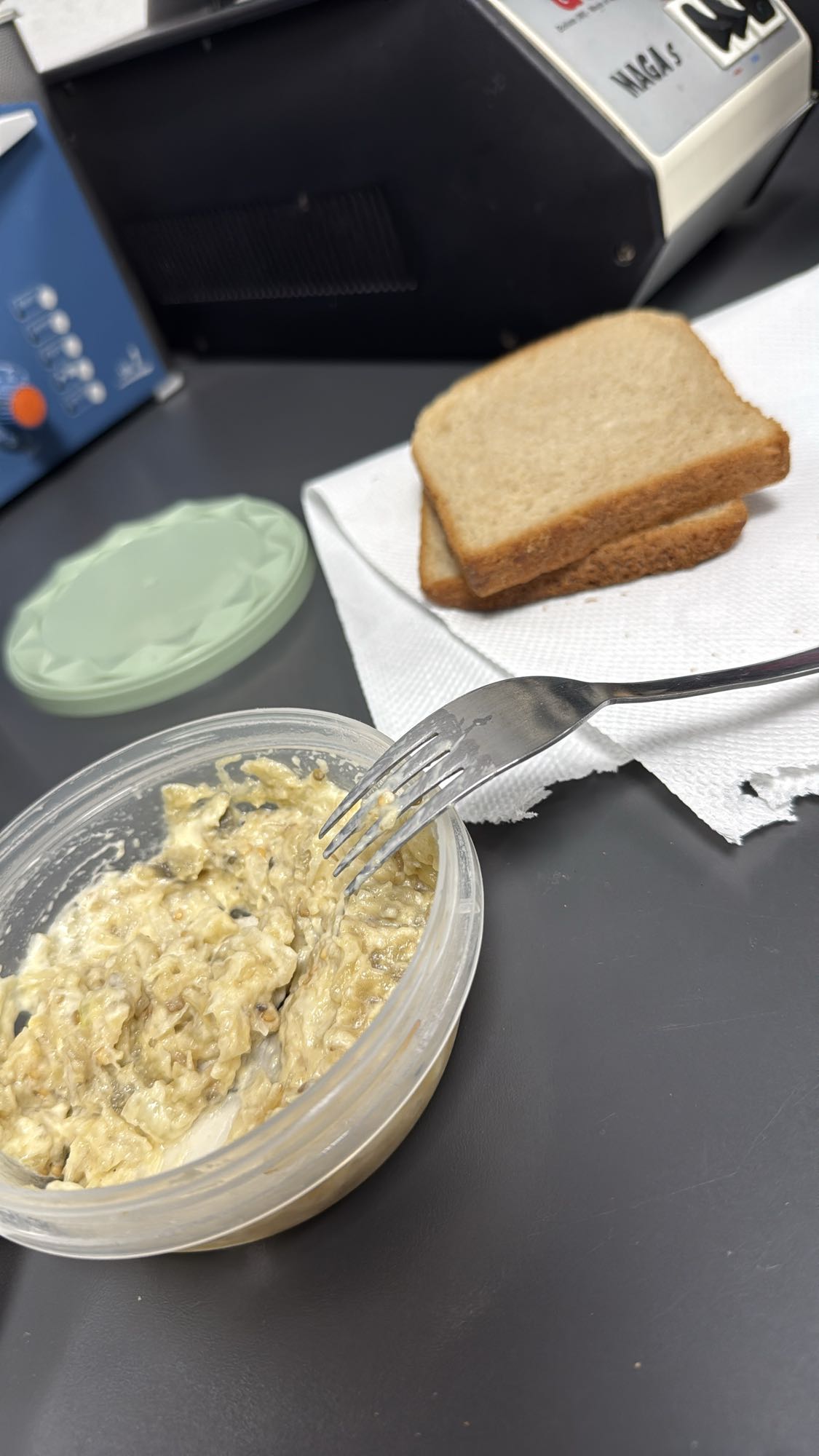 Pâine cu salată de vinete