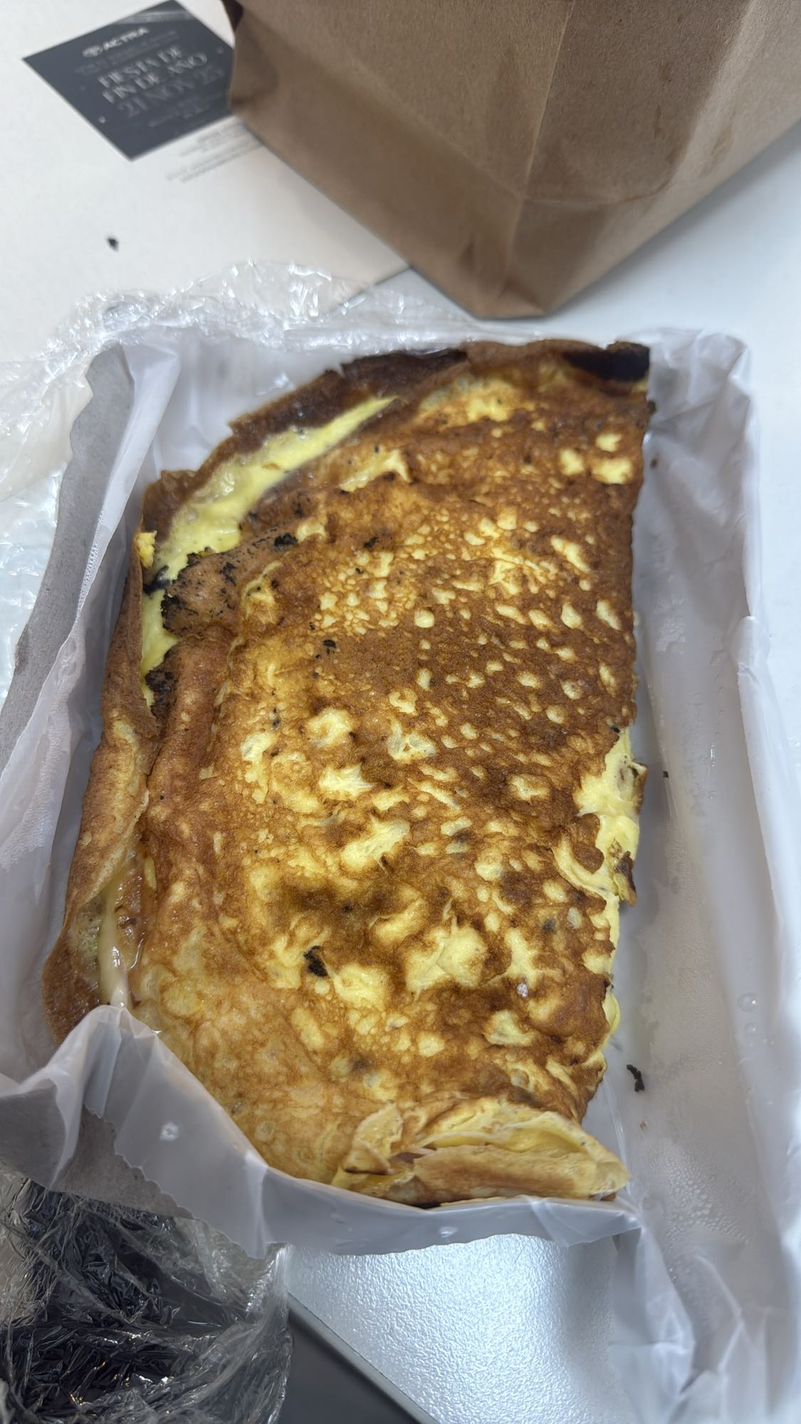 omelette con queso