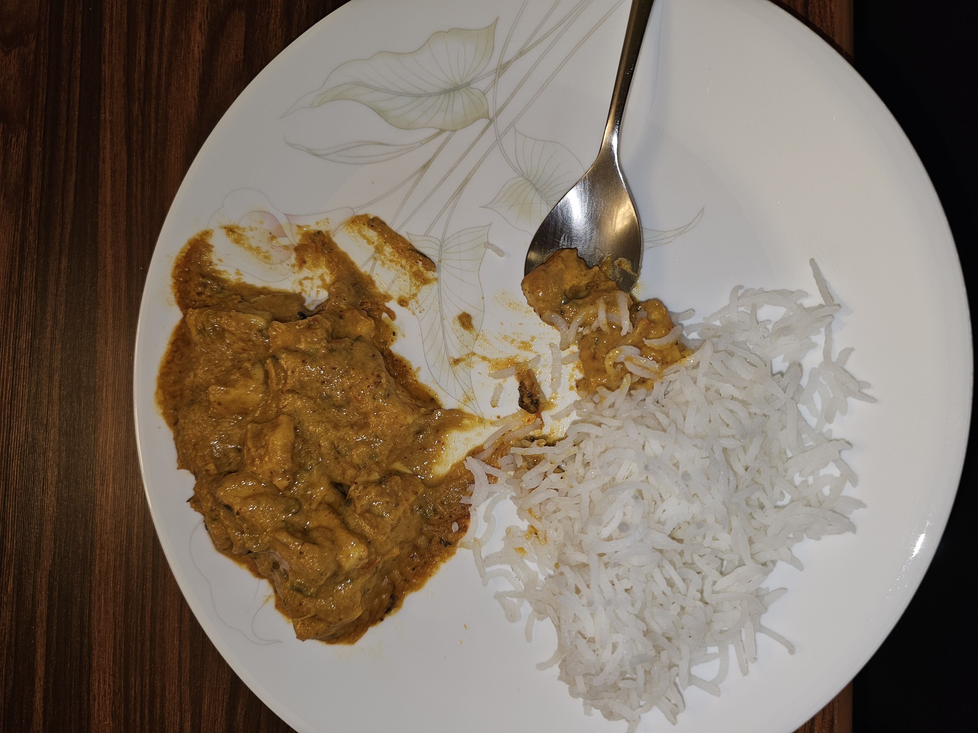 Chicken curry with rice