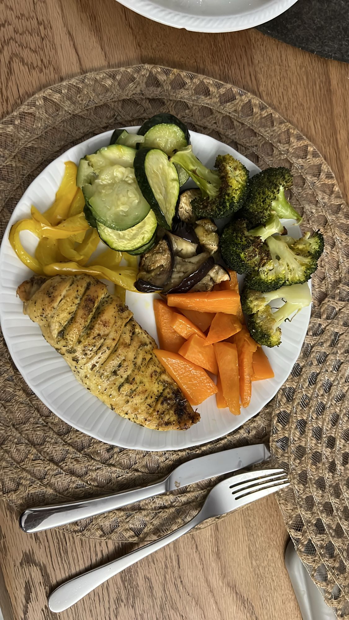 Tavuk ve Sebze Tabağı