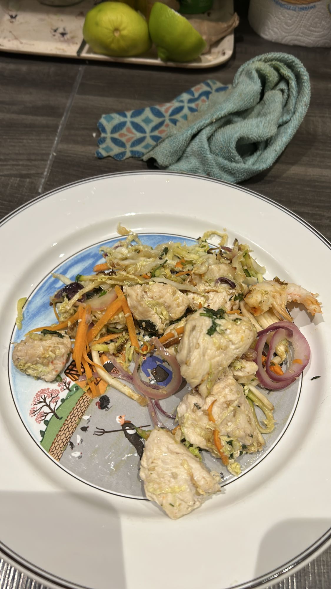 Poulet sauté aux légumes