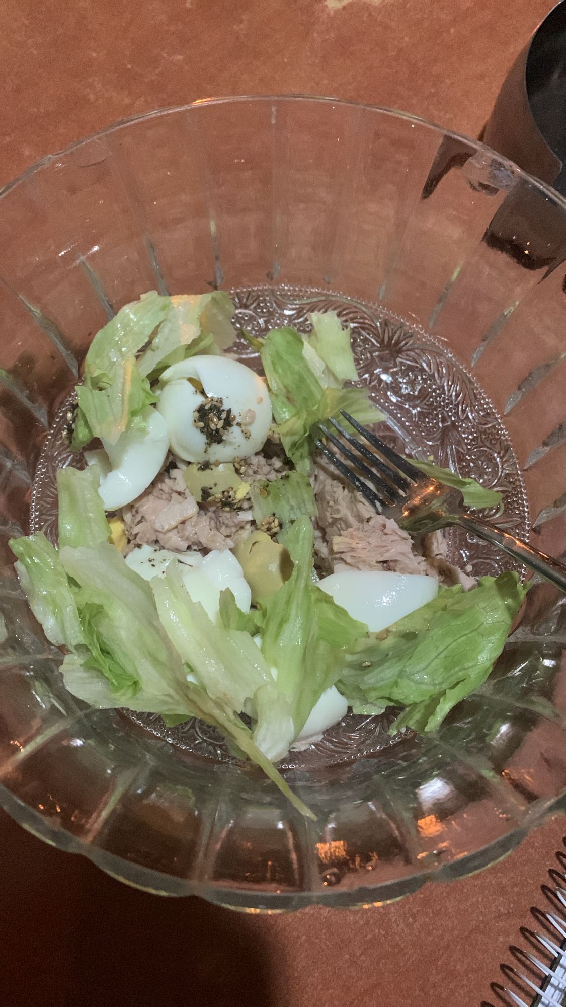 Tuna Egg Lettuce Salad