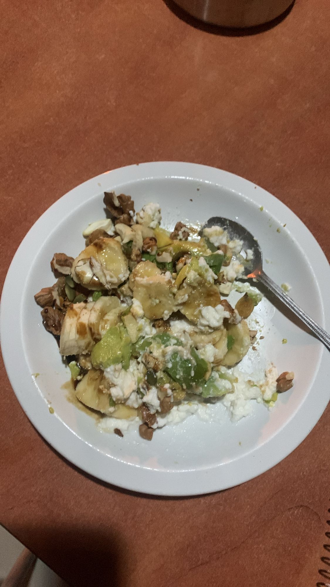 Cottage Cheese Fruit Nut Bowl