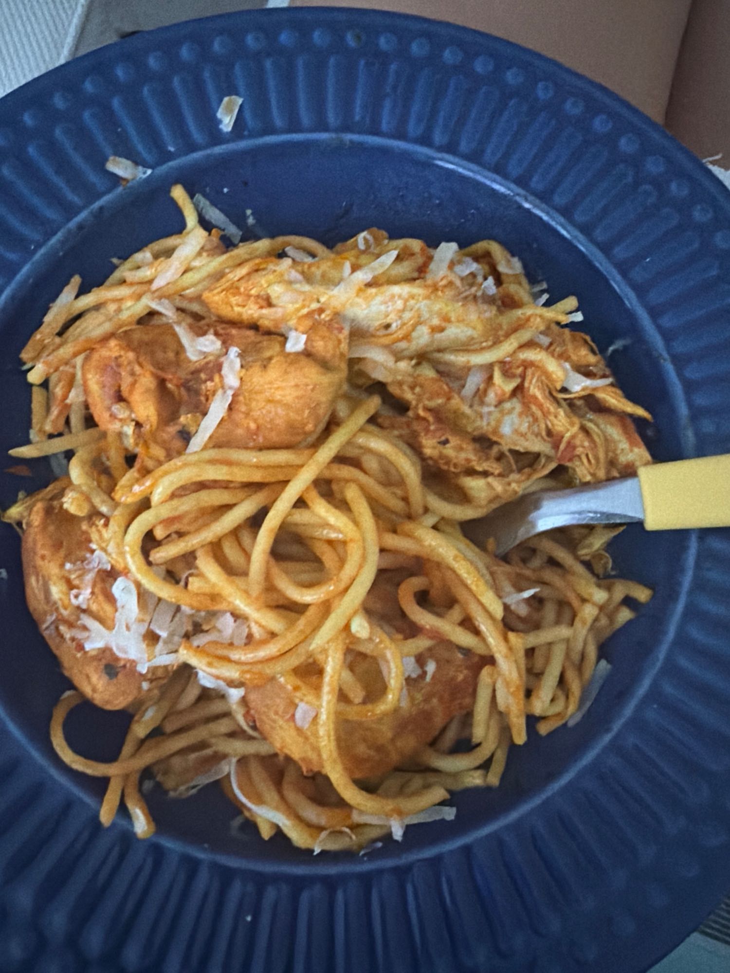 Macarrão com frango