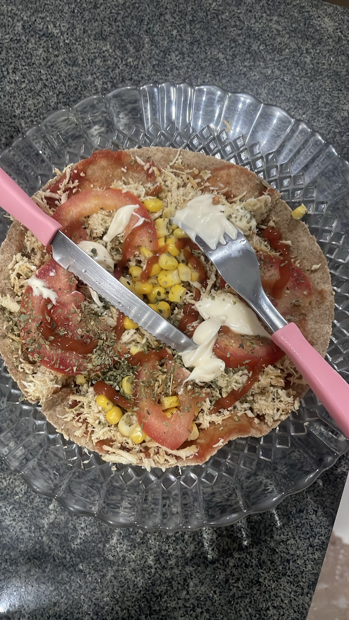 Wrap de frango e legumes