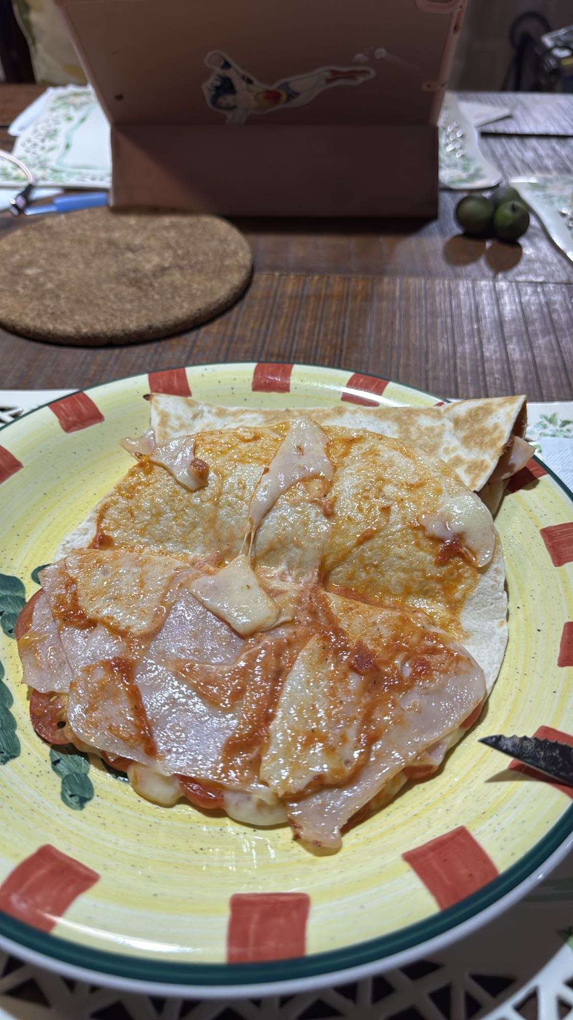 Quesadilla de jamón