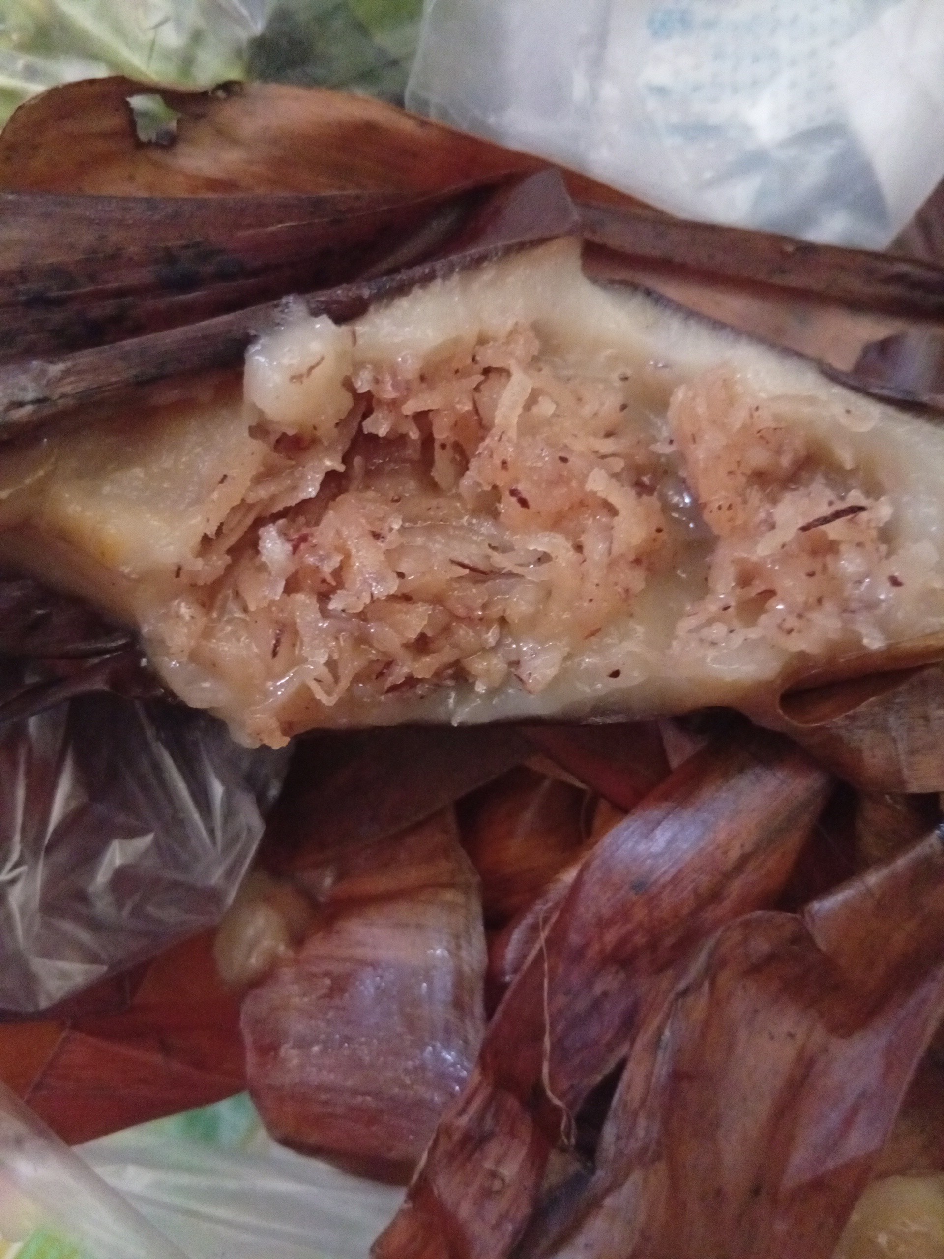 Steamed coconut rice cake