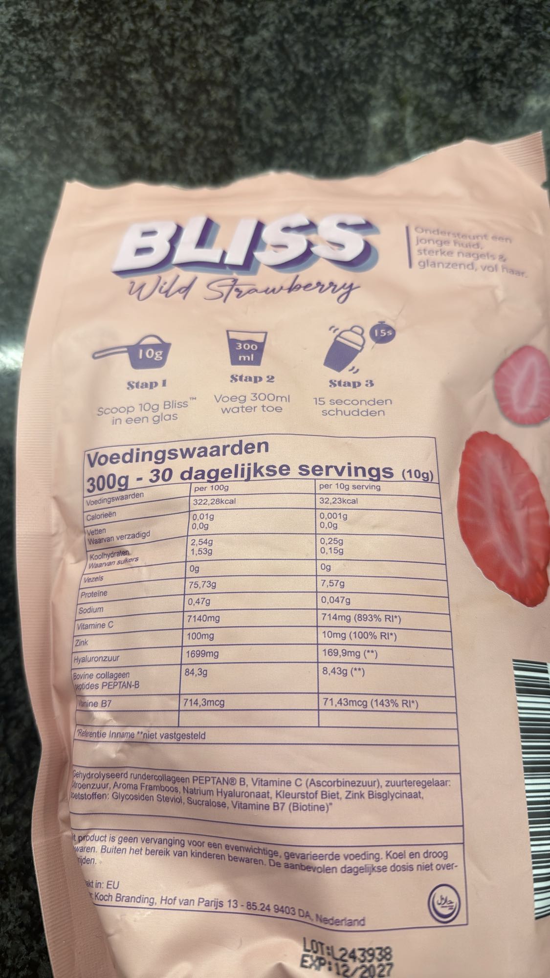 Bliss Wilde Aardbei Collageen