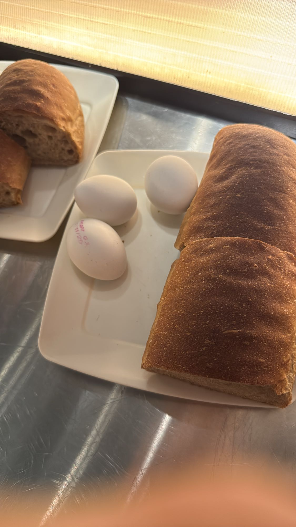 яйца с хлебом