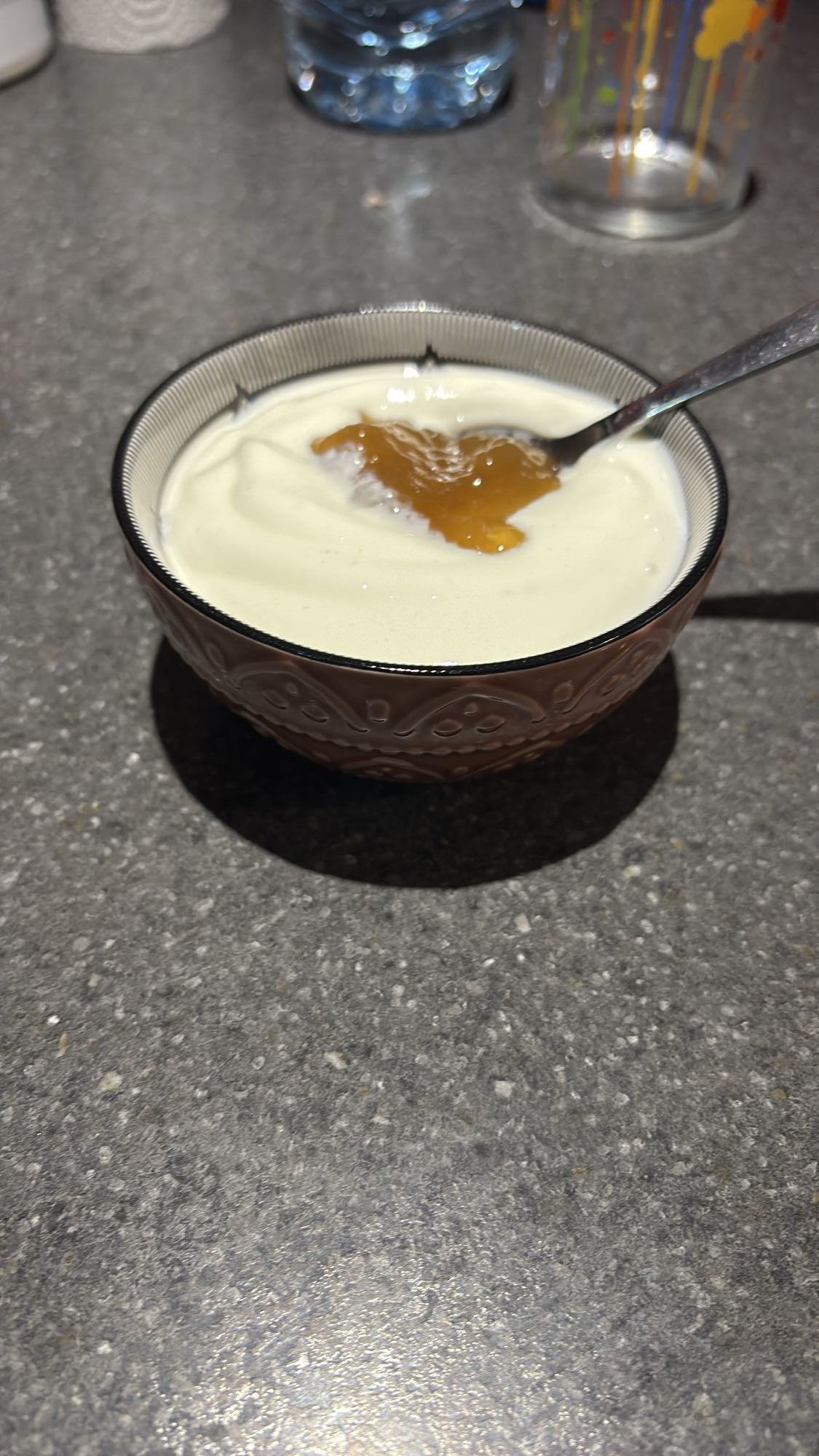 Fromage blanc à la confiture