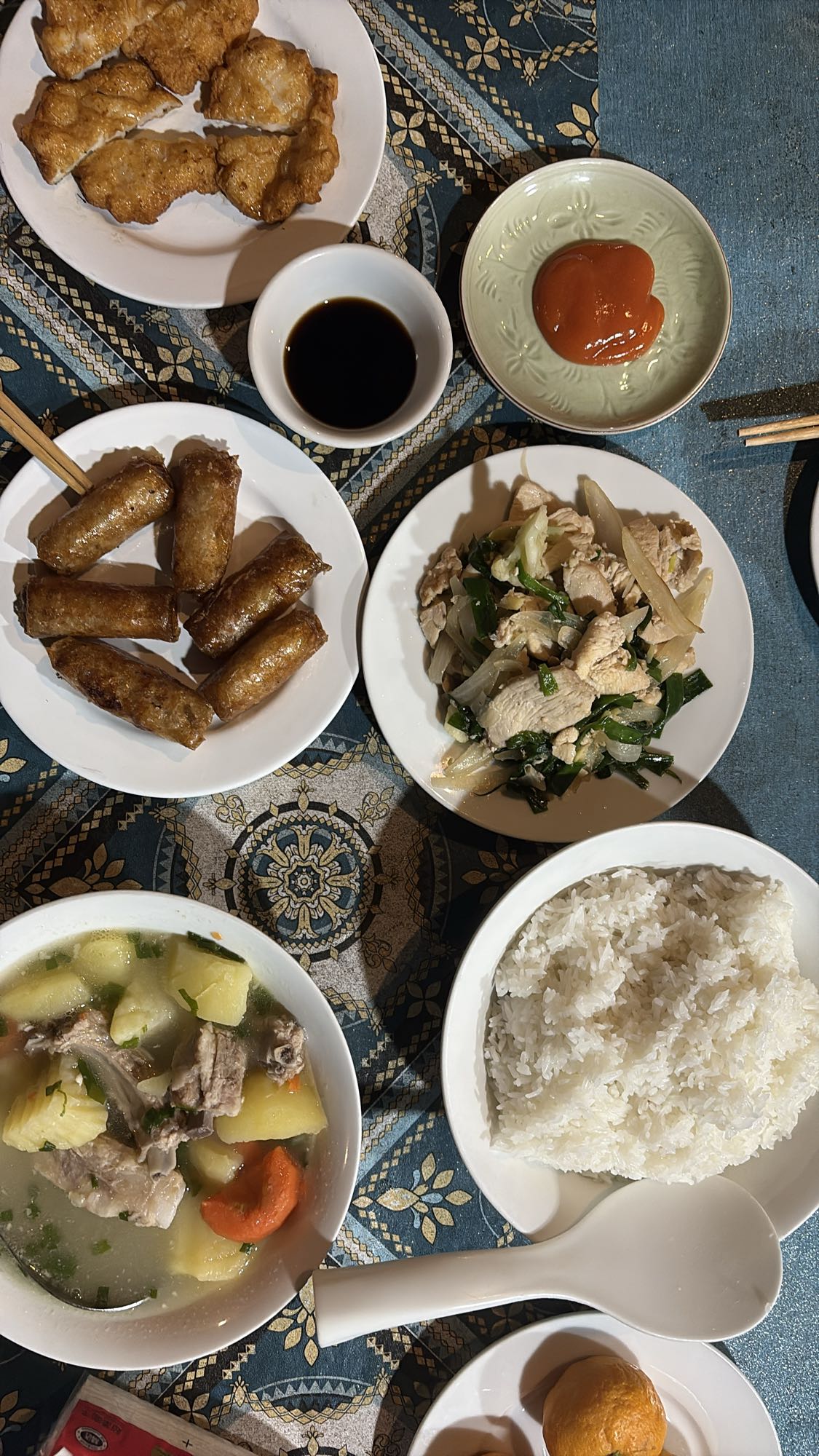 Vietnamese family dinner