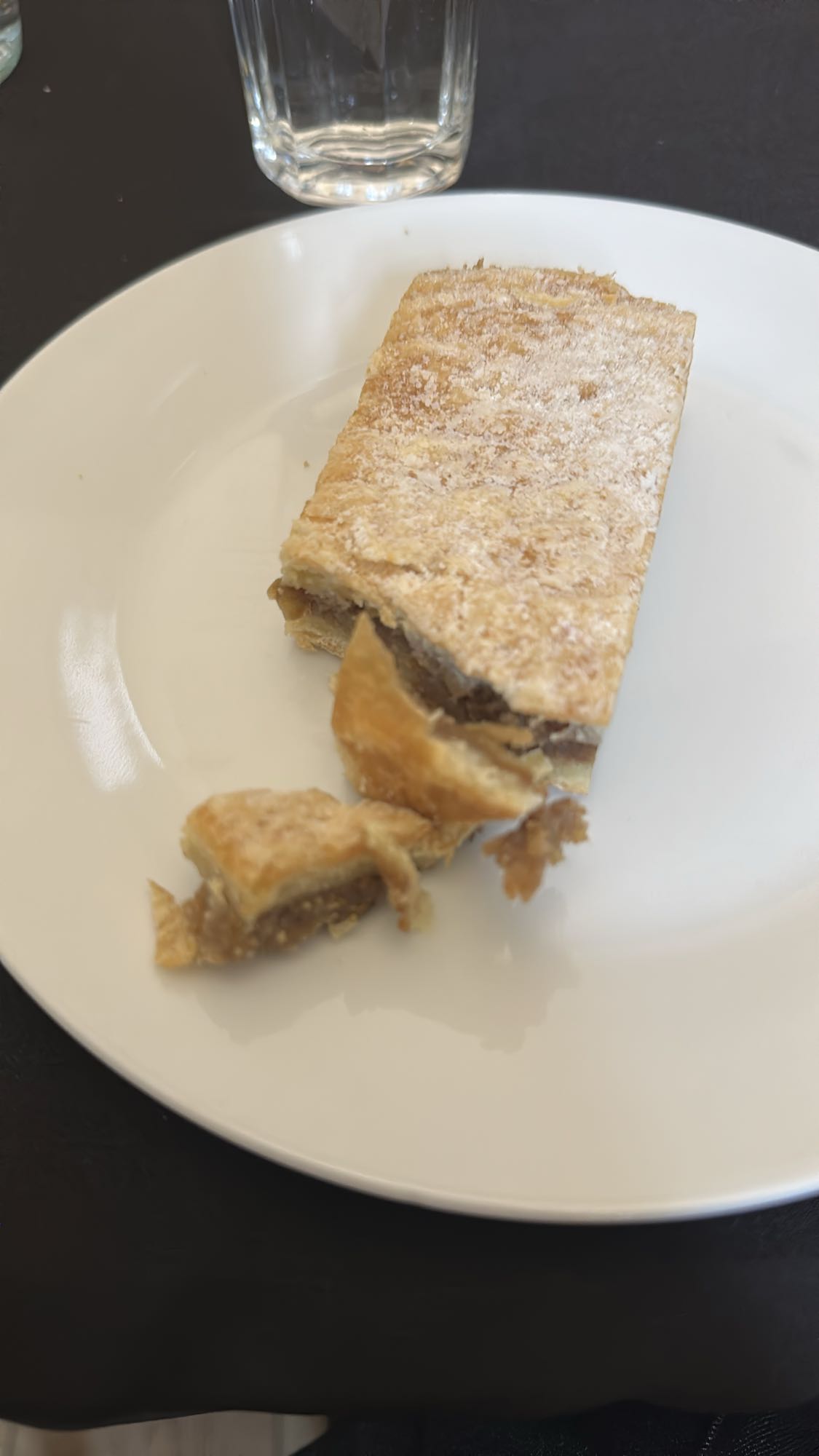 Apple puff pastry slice