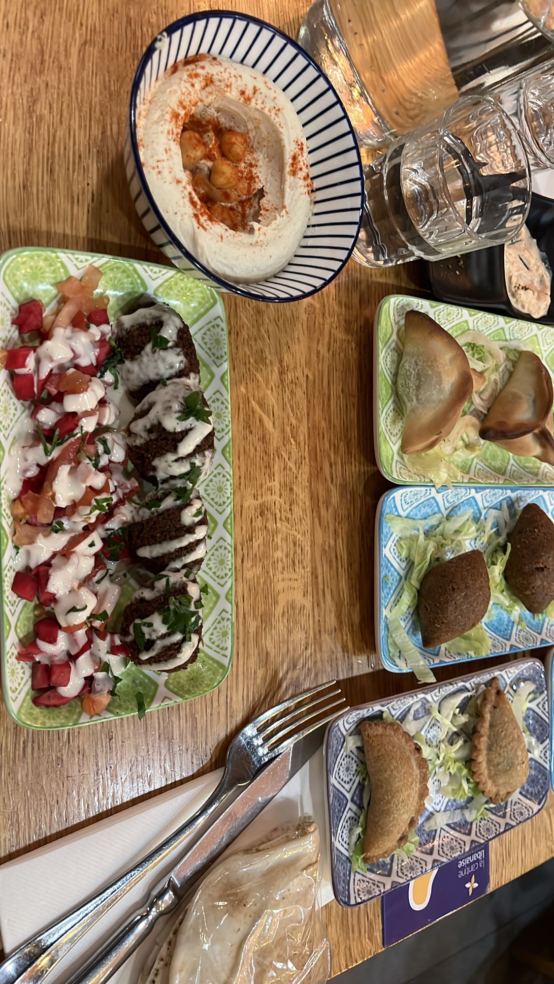 Assiette mezzé libanais