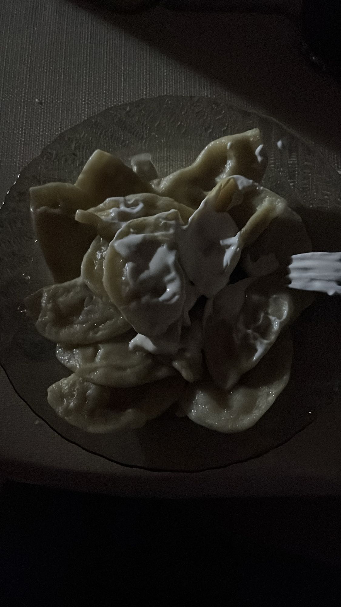 вареники со сметаной