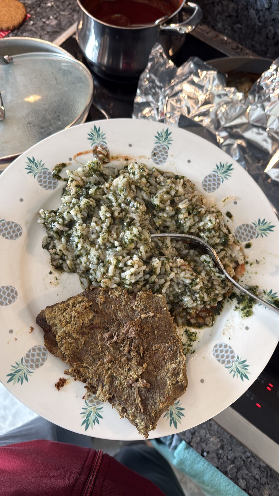 Herbed rice with beef