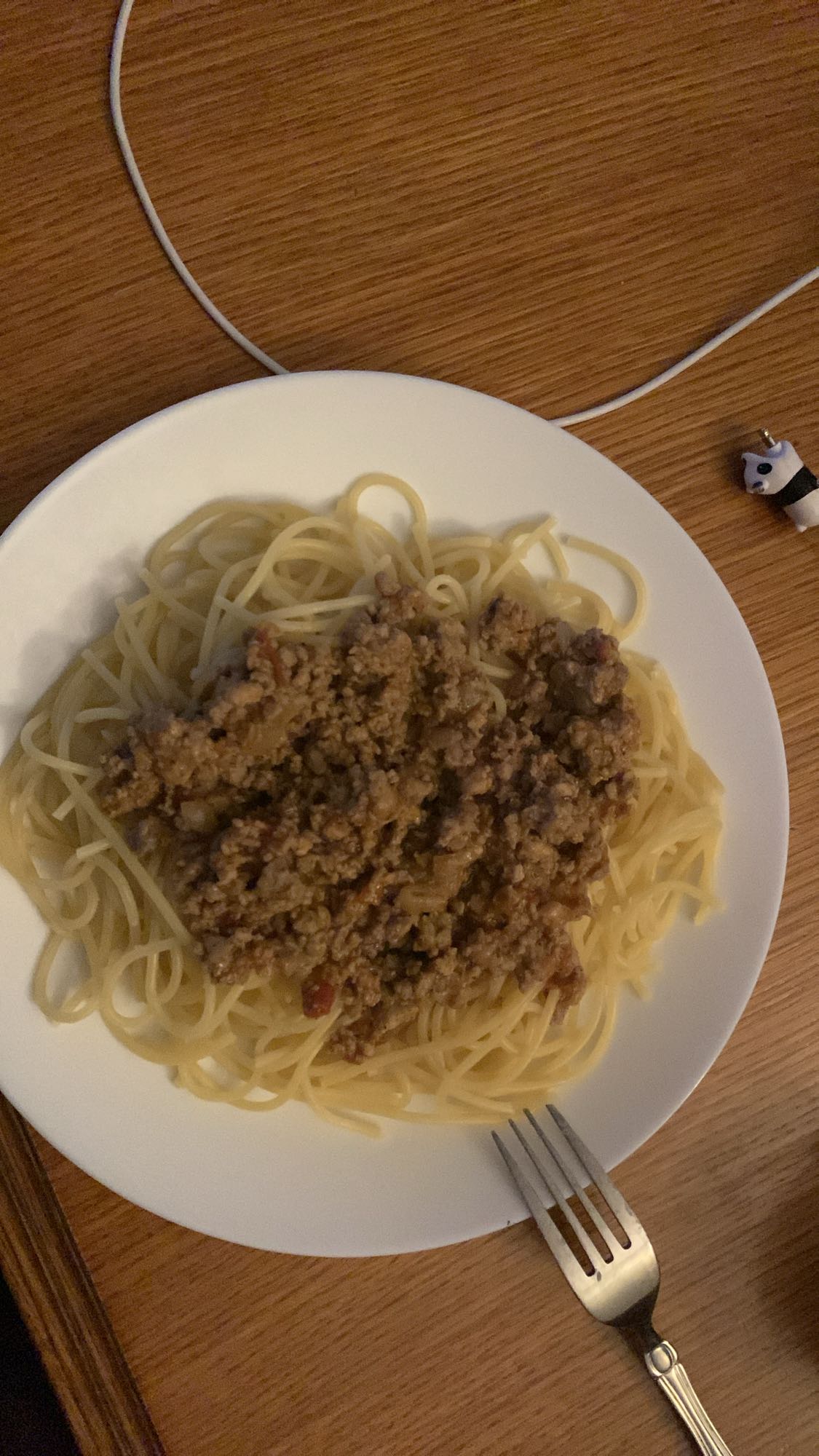 Spaghetti z mięsem mielonym