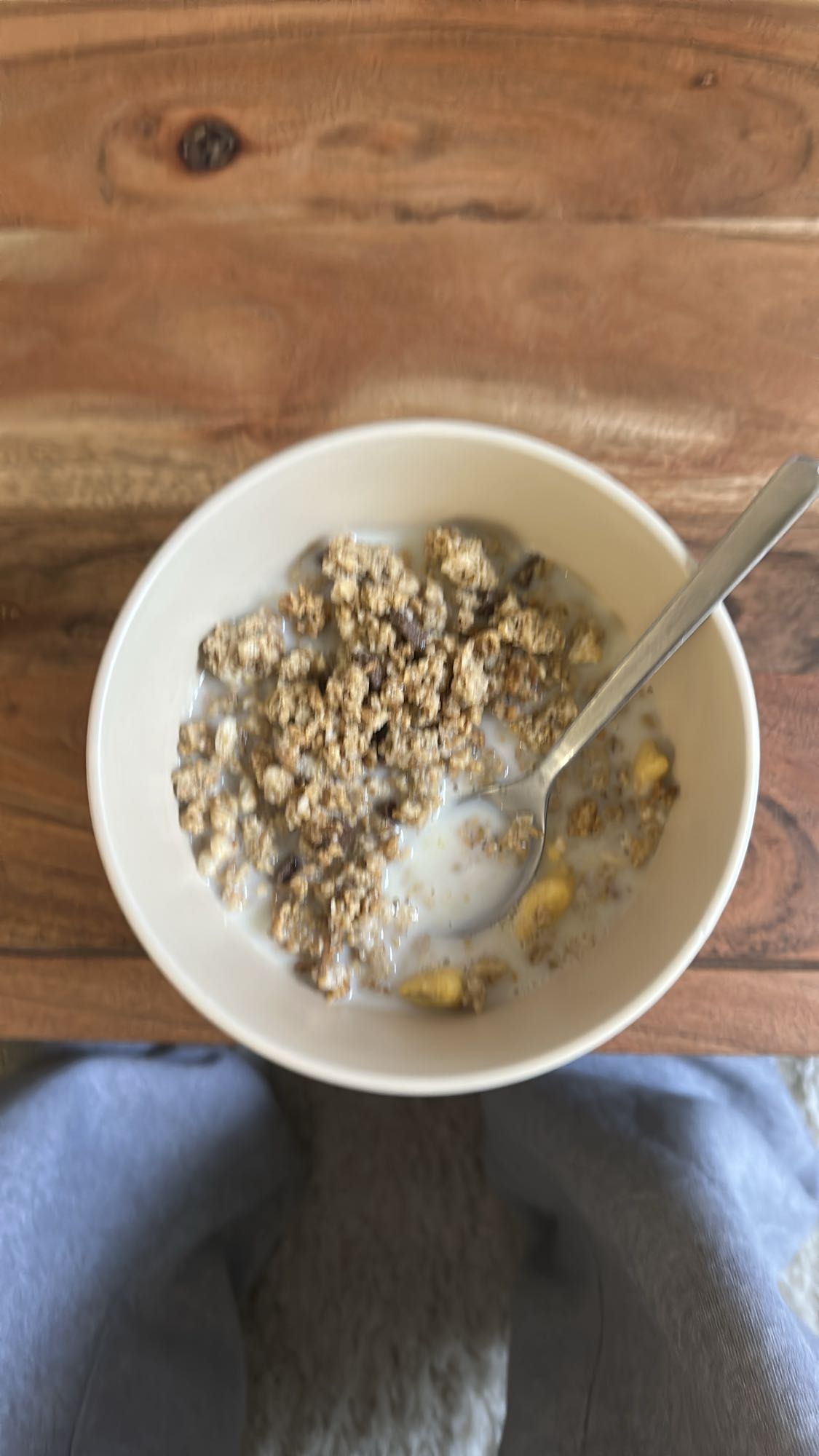 Céréales avec lait