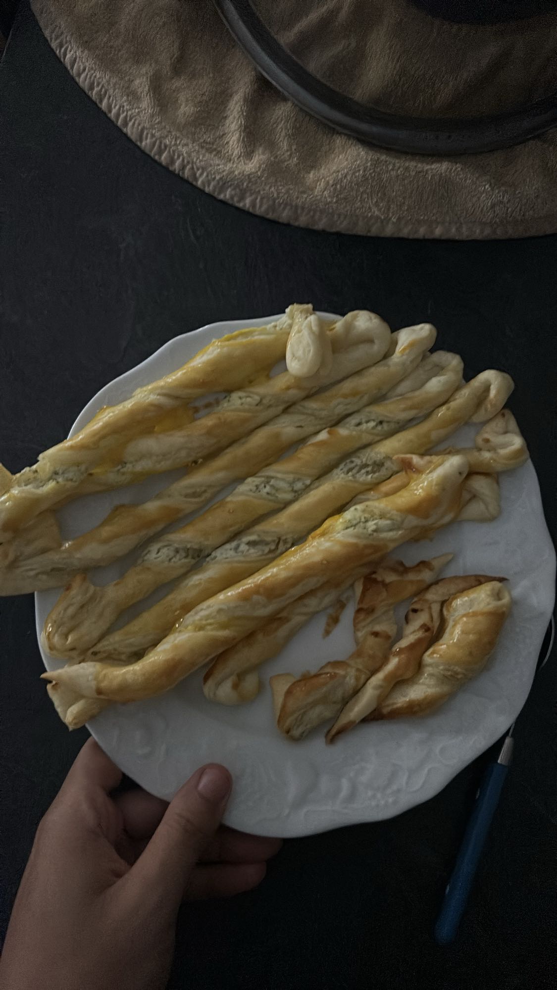 Torsades feuilletées au fromage