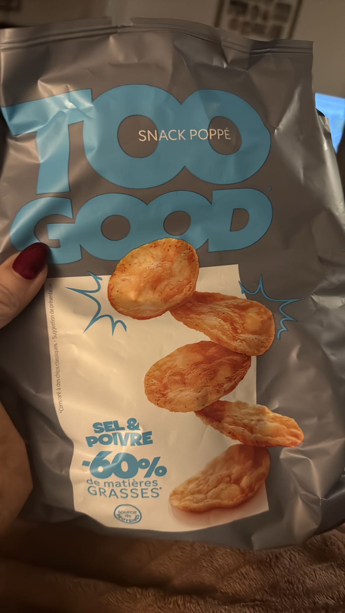 Gezouten popchips