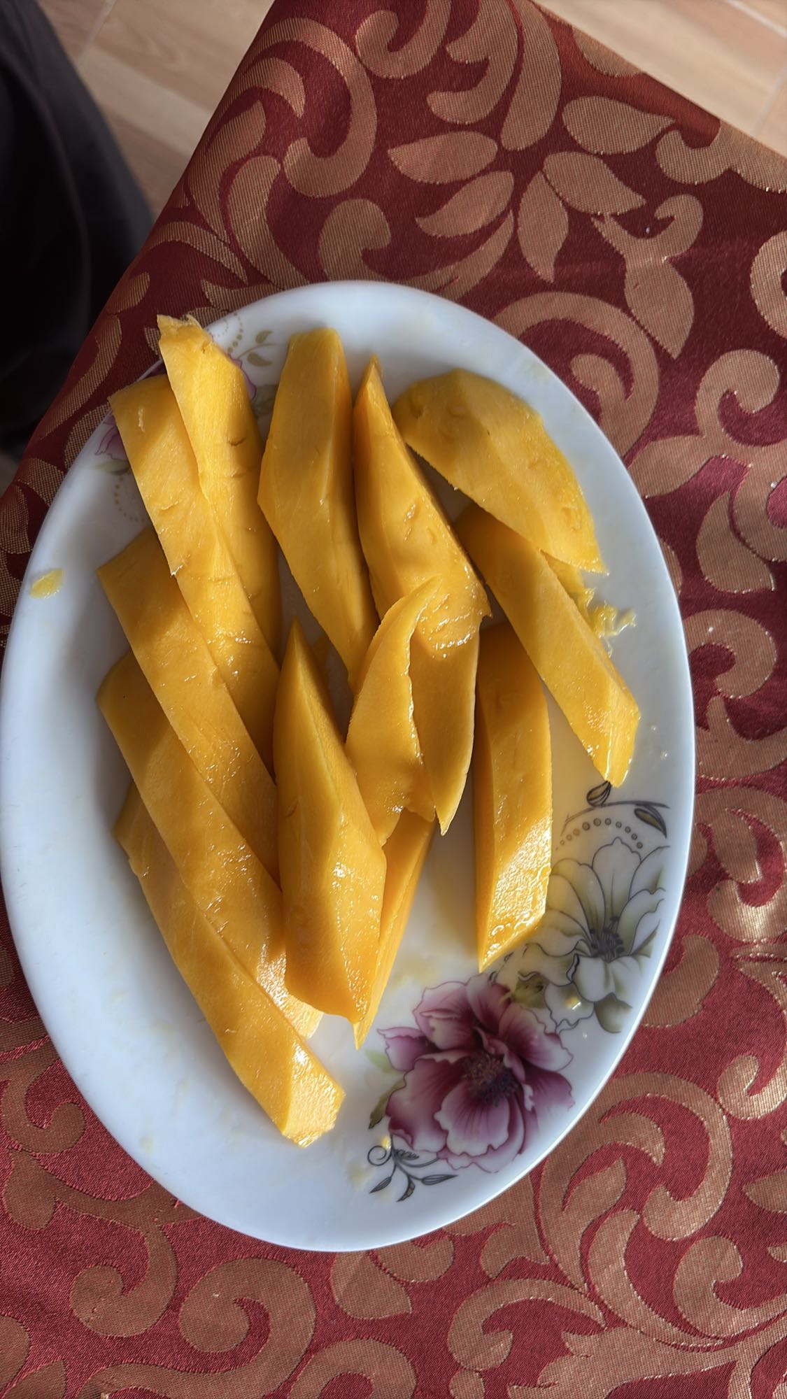 Sliced Mango Plate
