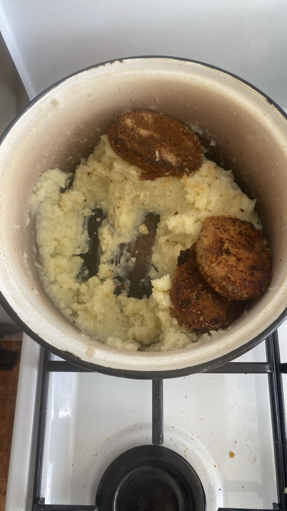 пюре с котлетами