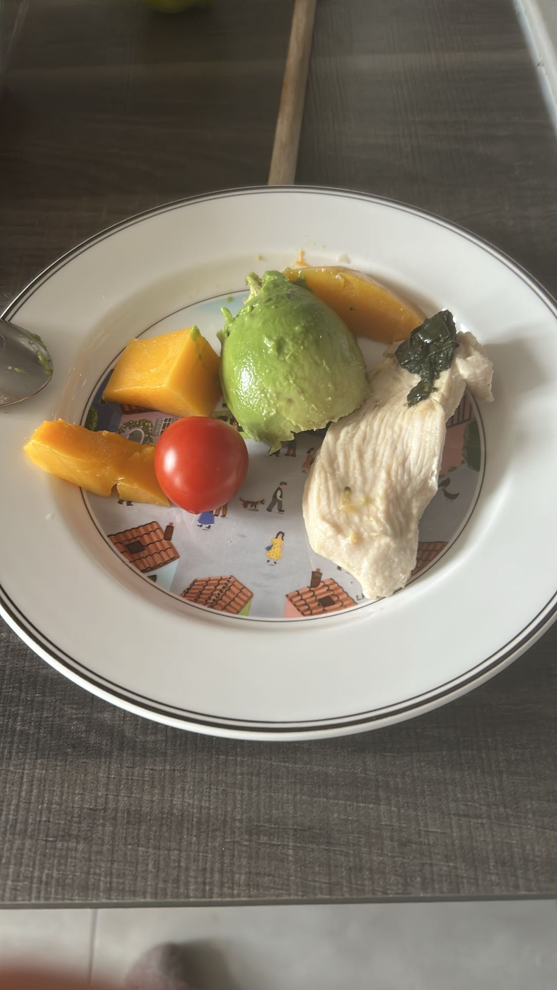 Assiette poulet avocat butternut