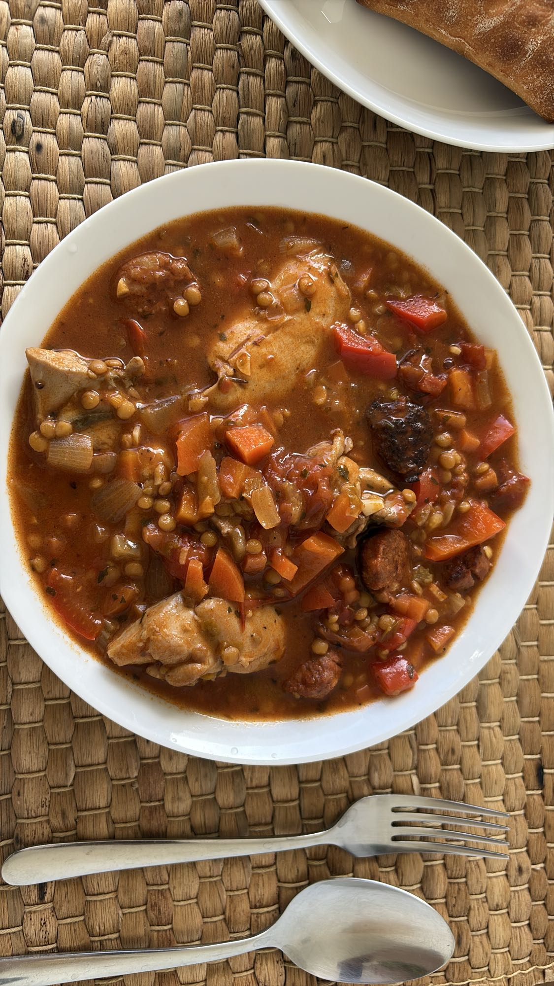 Chicken lentil stew