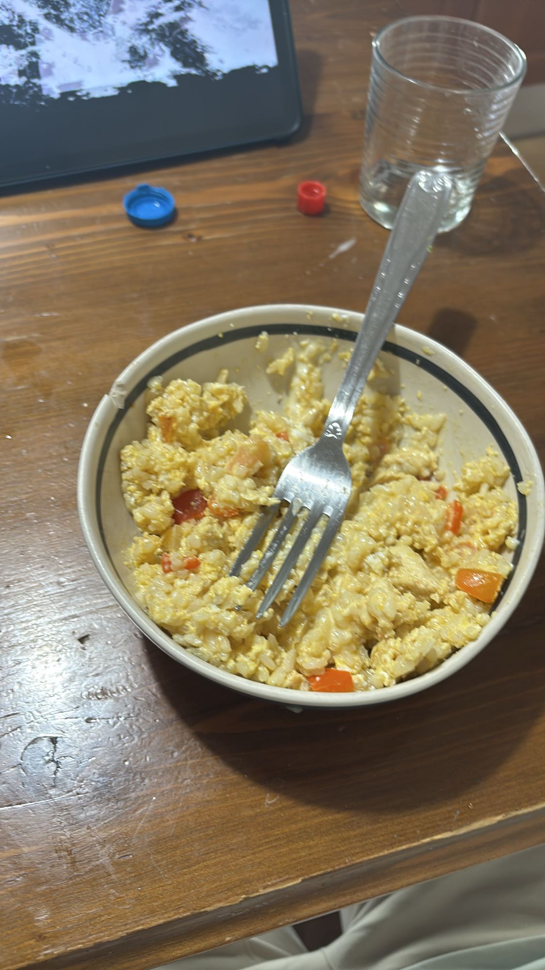 arroz frito con huevo