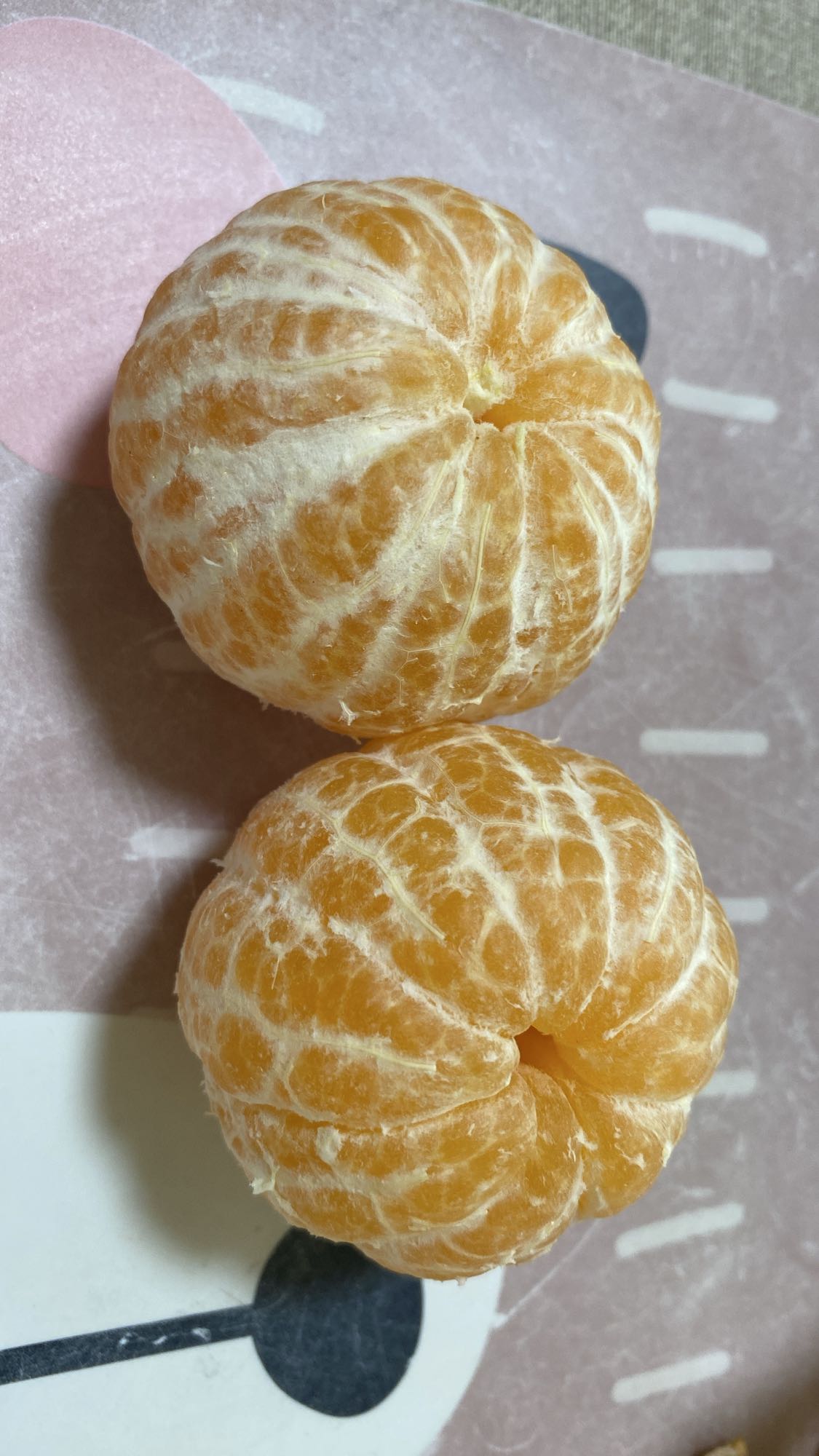Mandarinas peladas