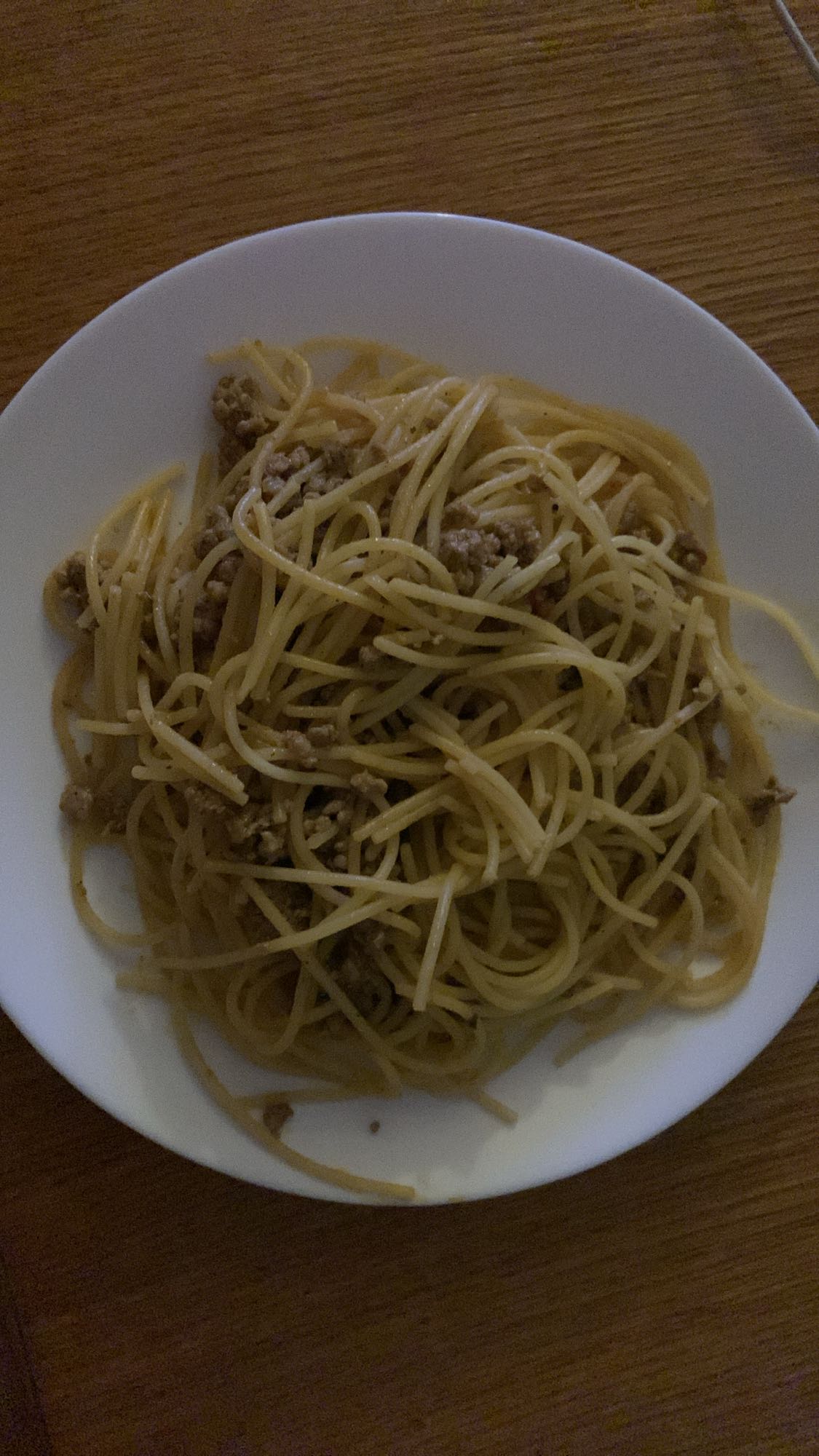 Spaghetti z mięsem mielonym