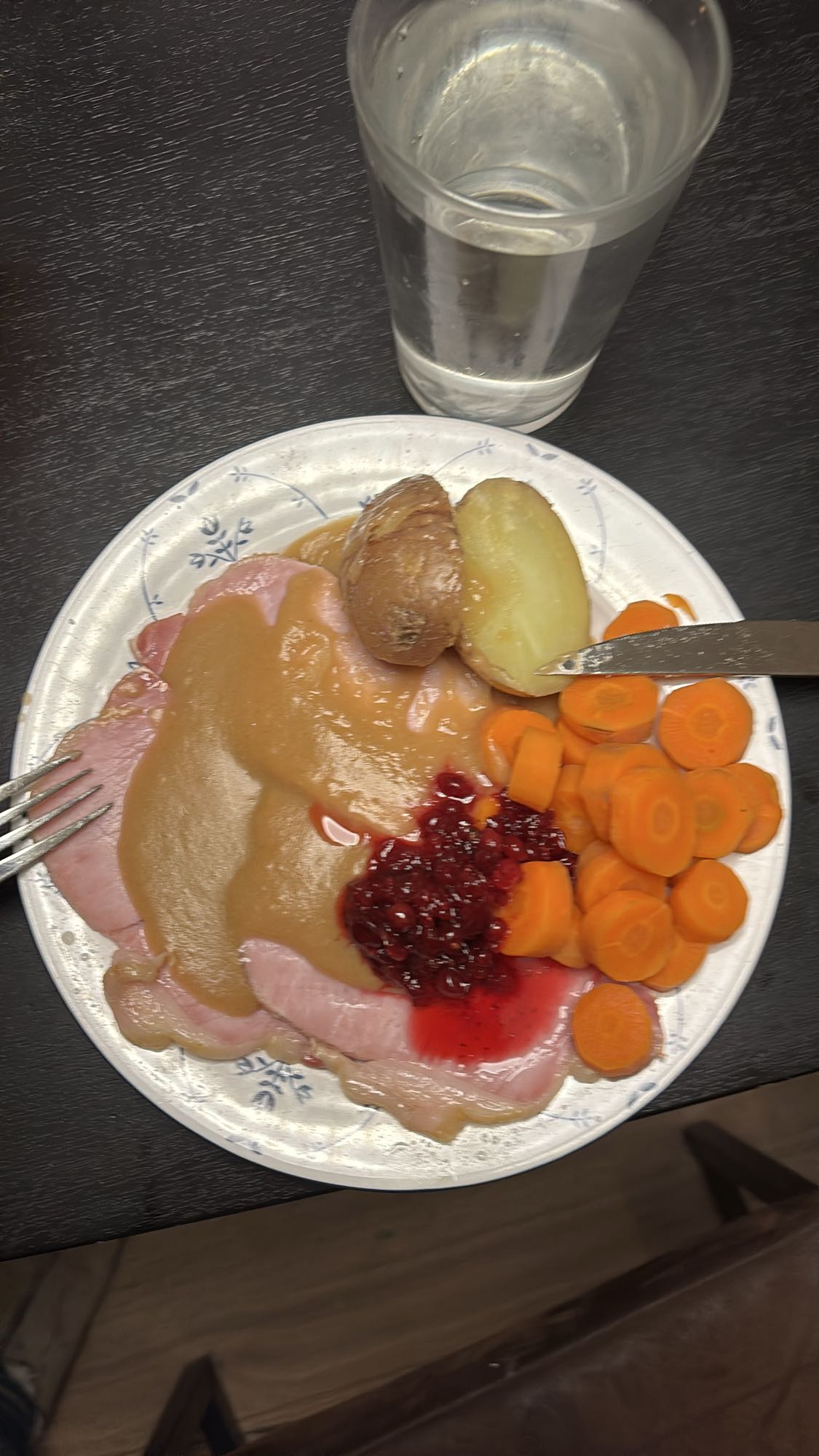 Røkt skinke med potet