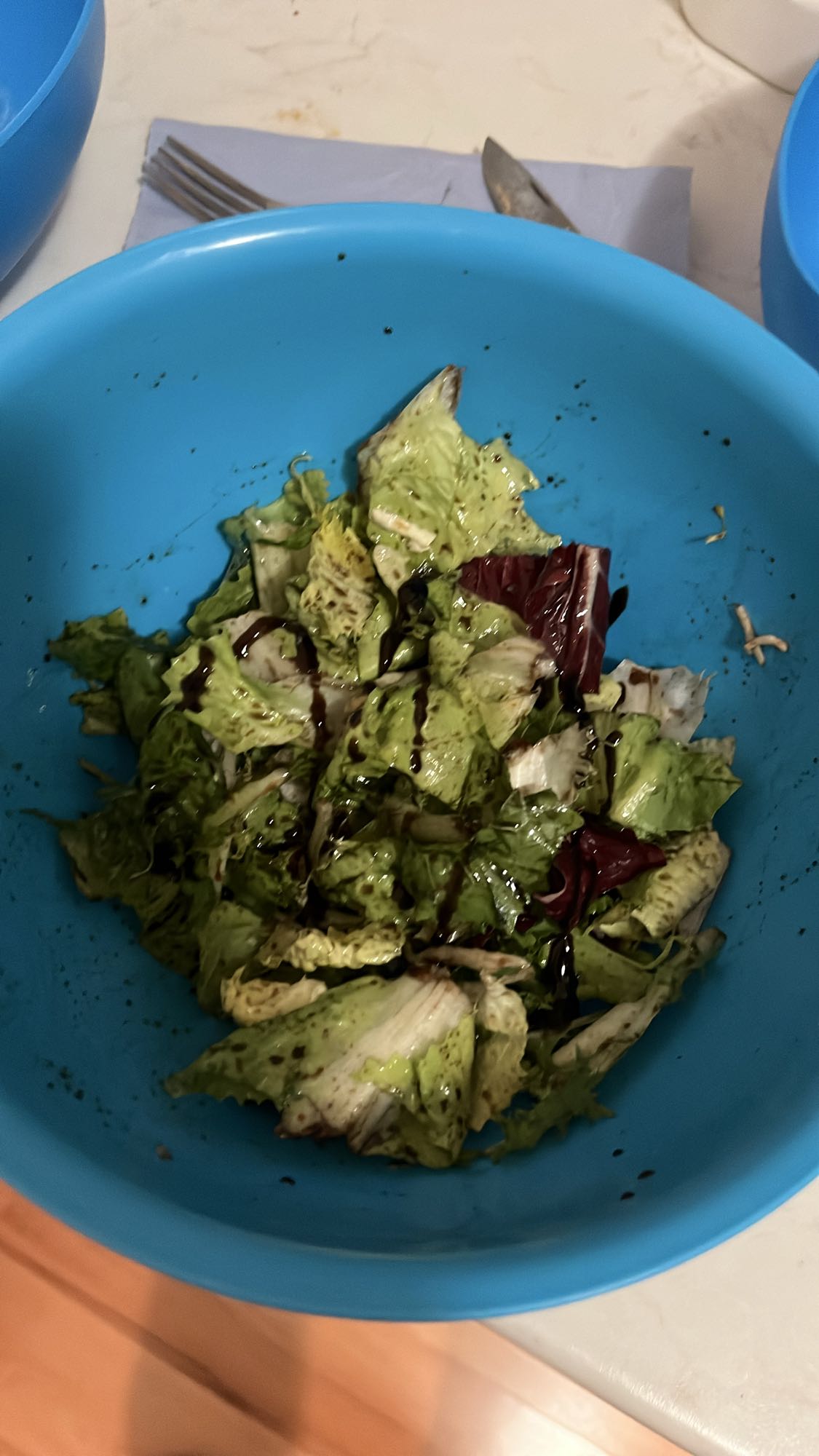 Зелена салата с балсамико