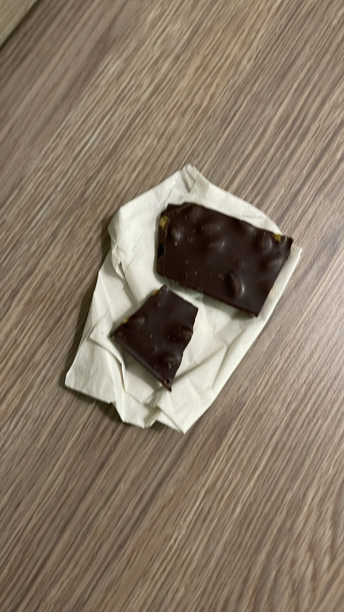 Chocolate bar pieces