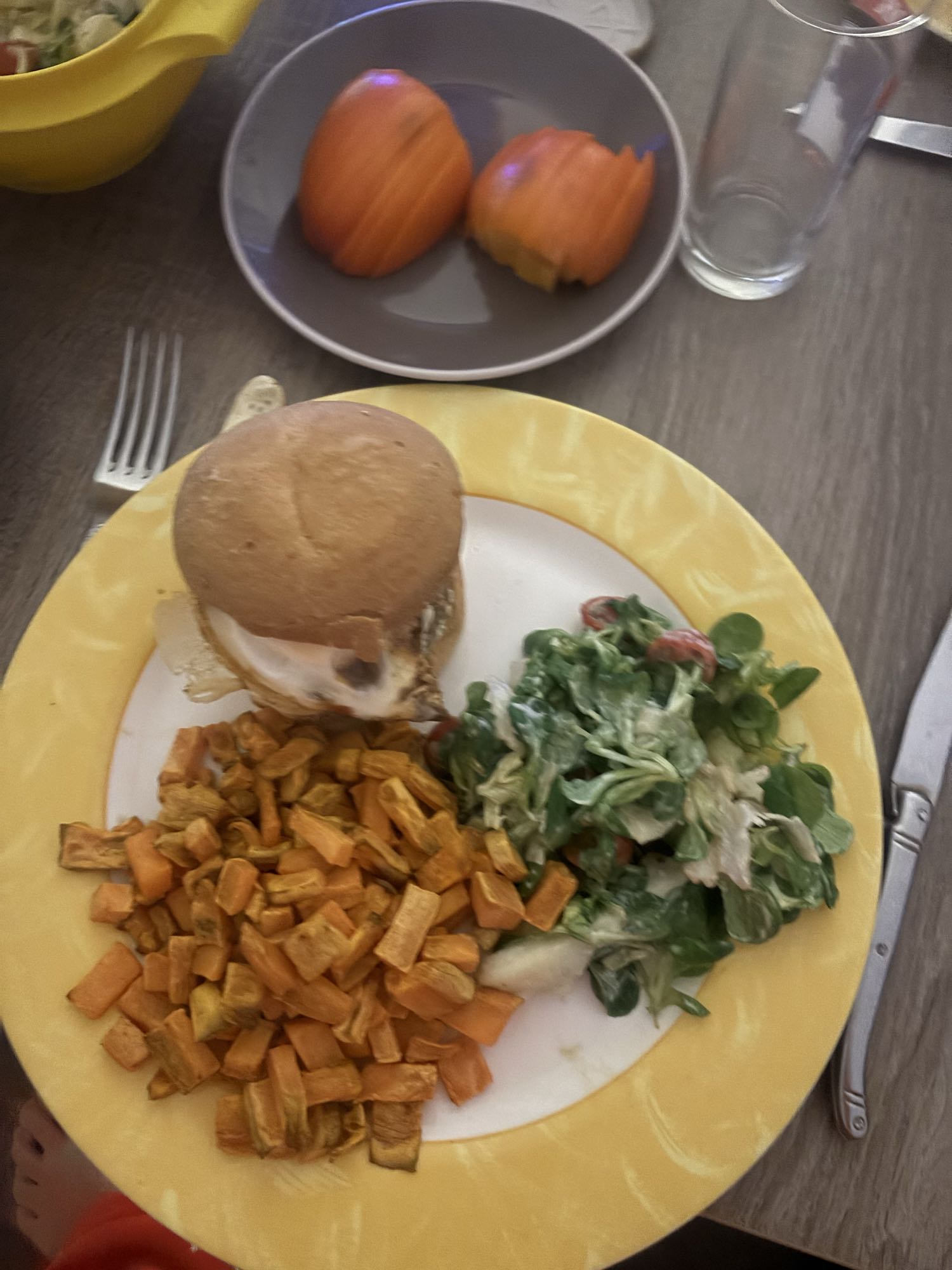 Burger avec légumes